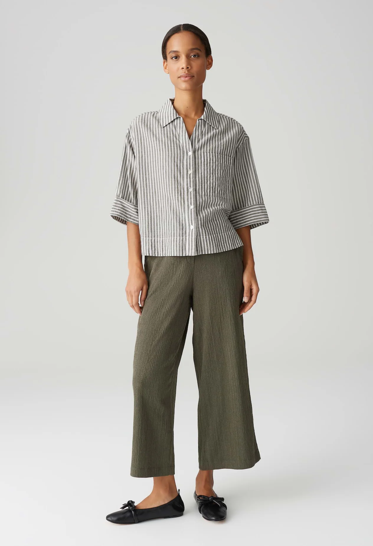 Frica Loose Stripped Blouse