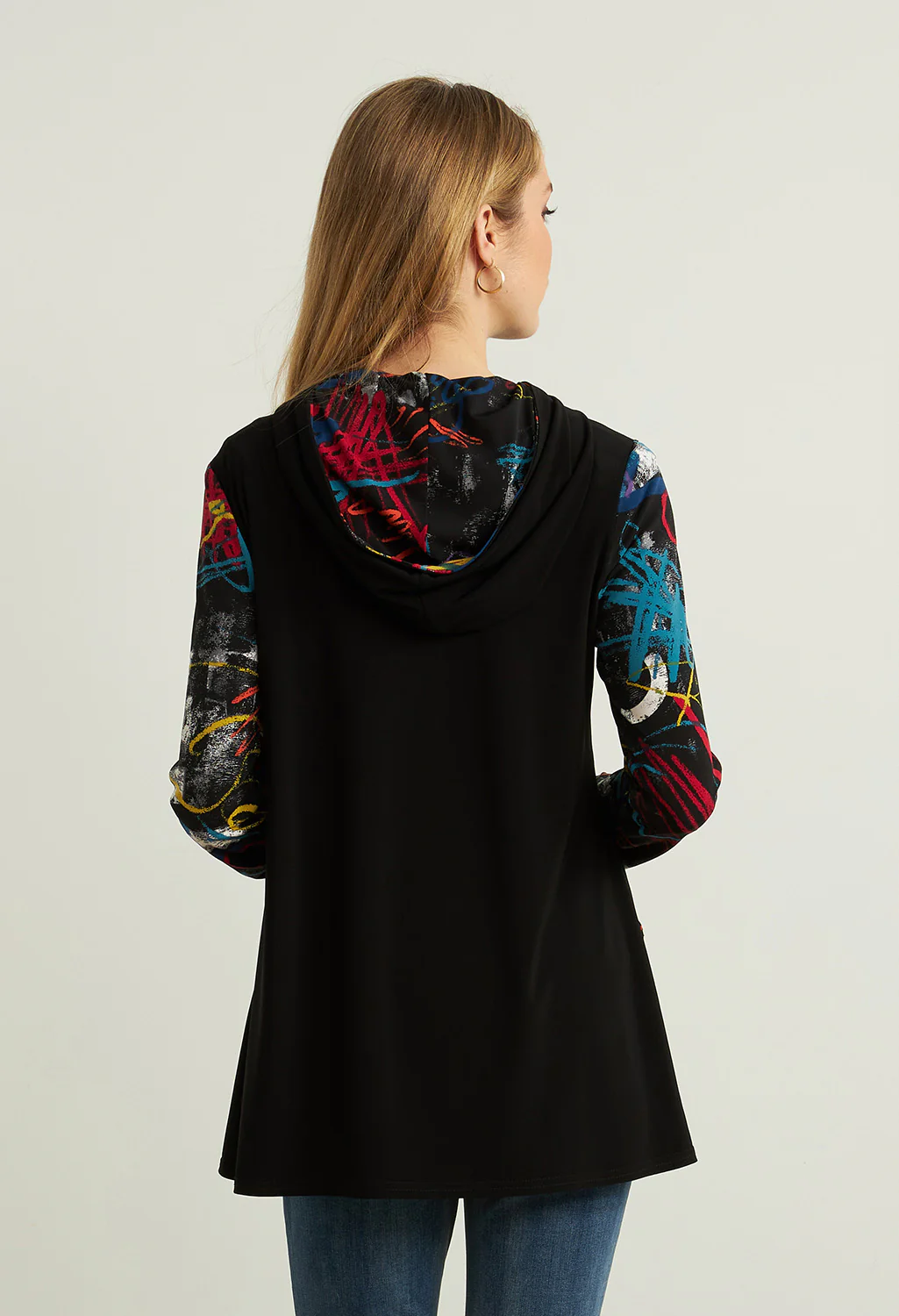 Geometric Print Top-2