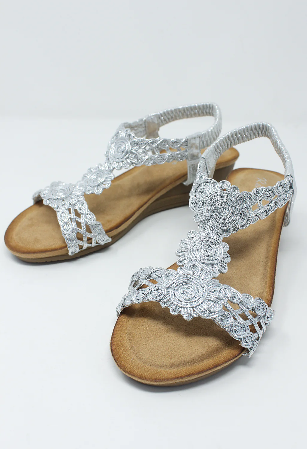 Silver Wedge Sandal-1
