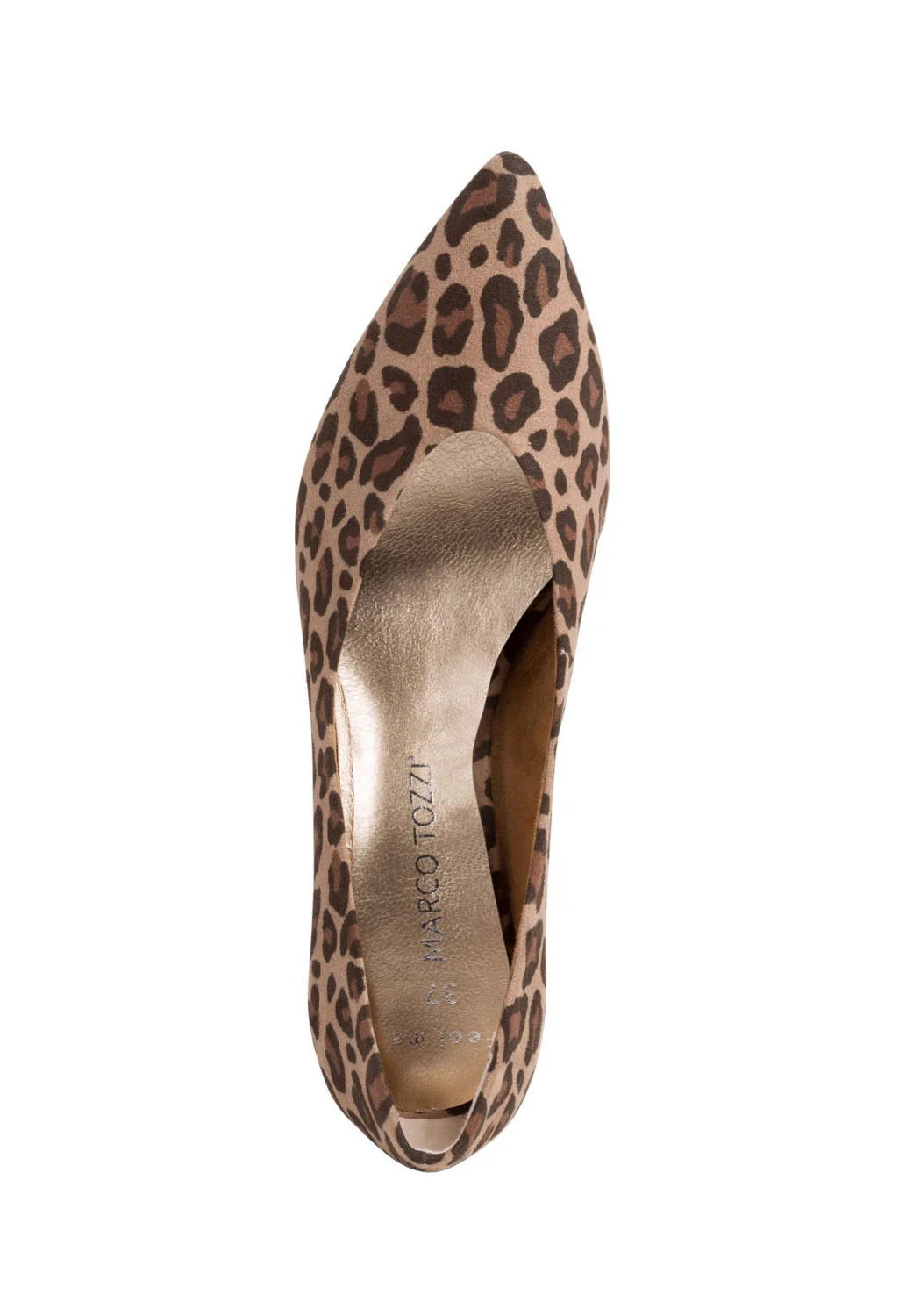 Low Heel Leopard Print Micro Fibre Court Shoe