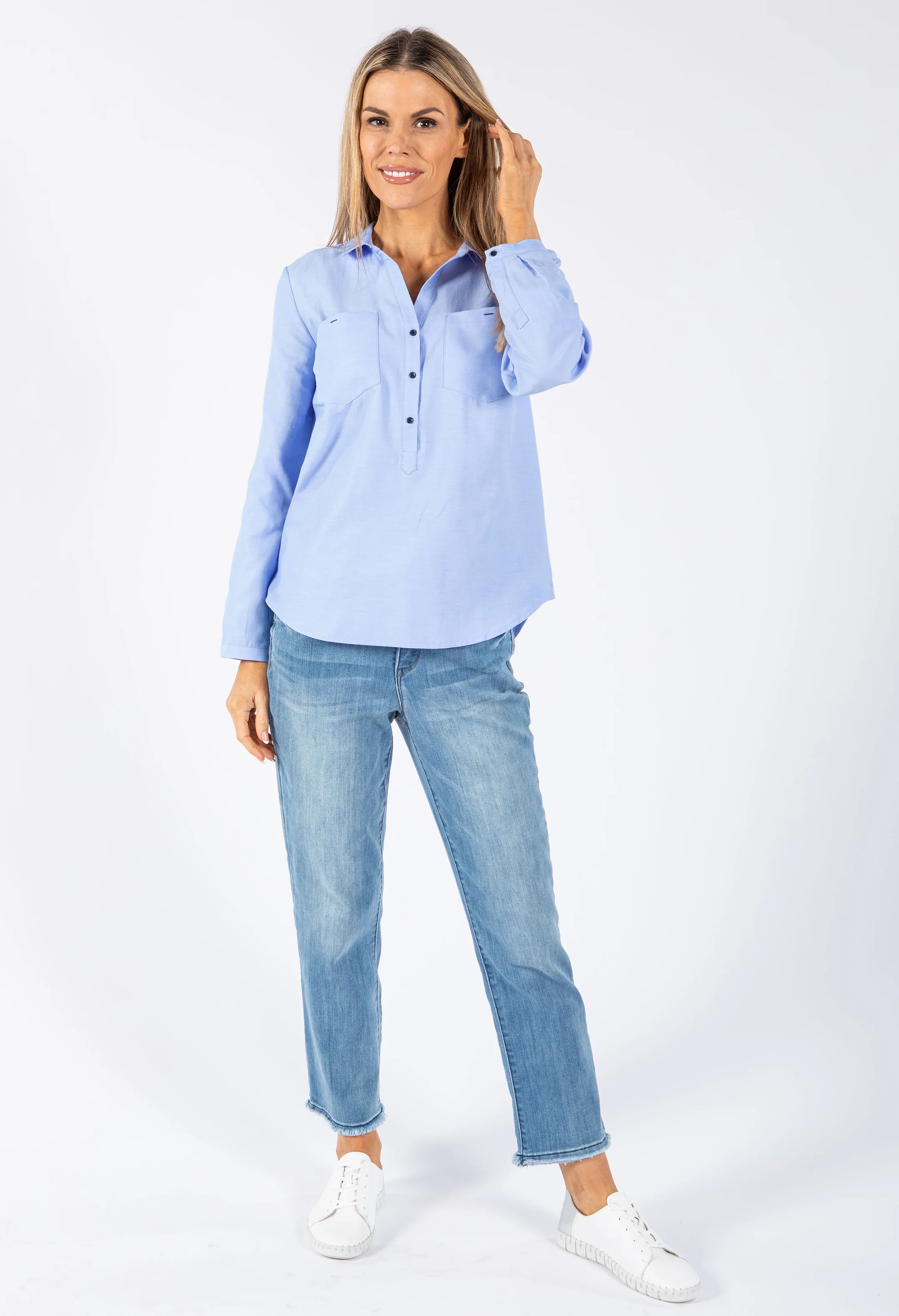 Relaxed V Neckline Shirt
