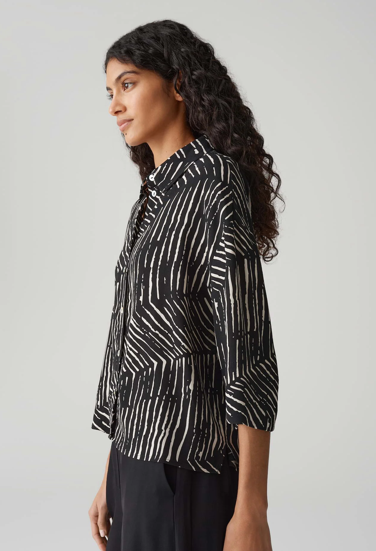 Fiana Palm Leaves Blouse