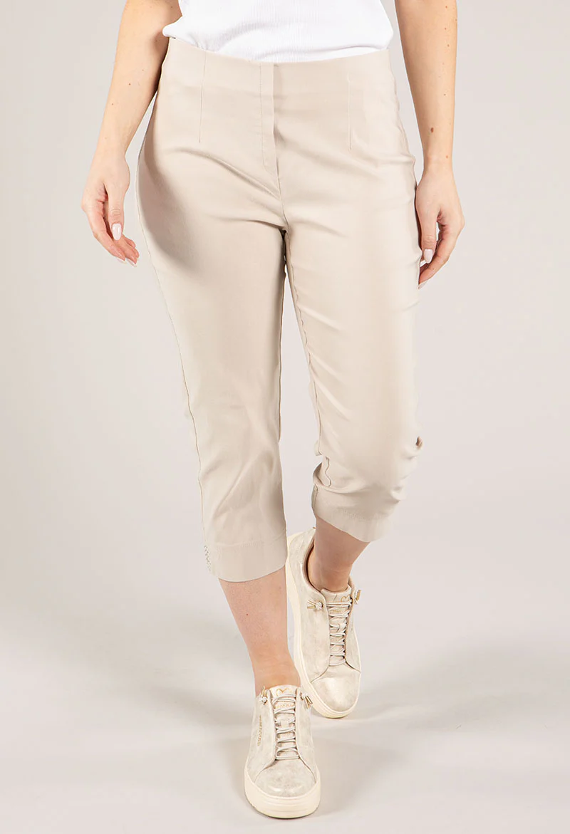 Diamante Detail Pull On Capris