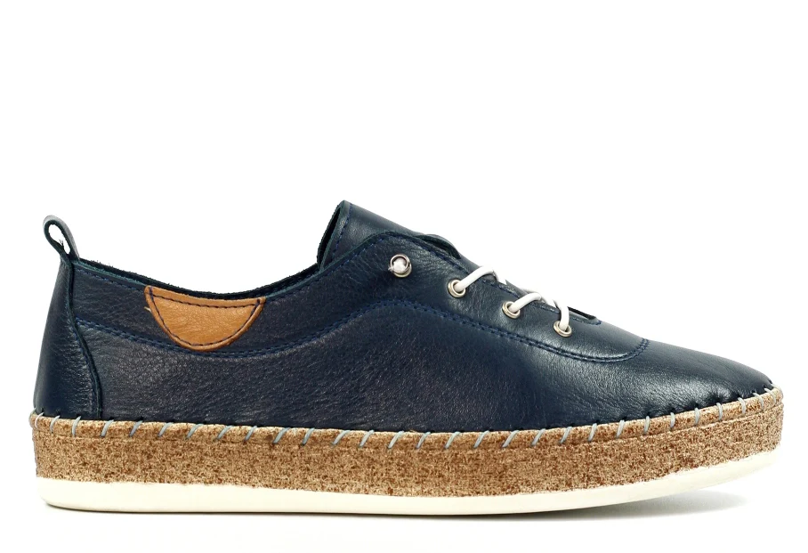 Evie Leather Plimsoll