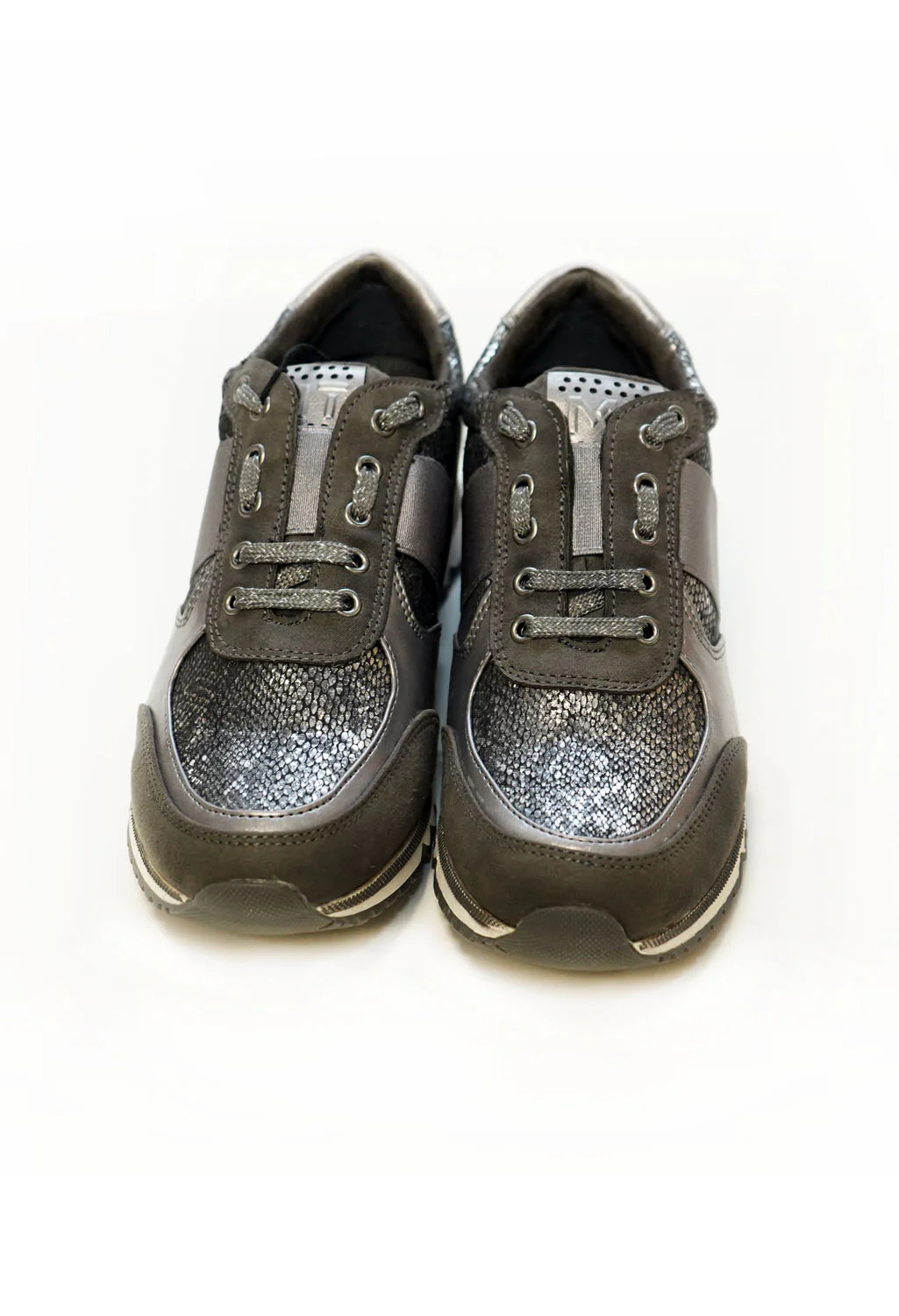 Dark Grey Metallic Trainer