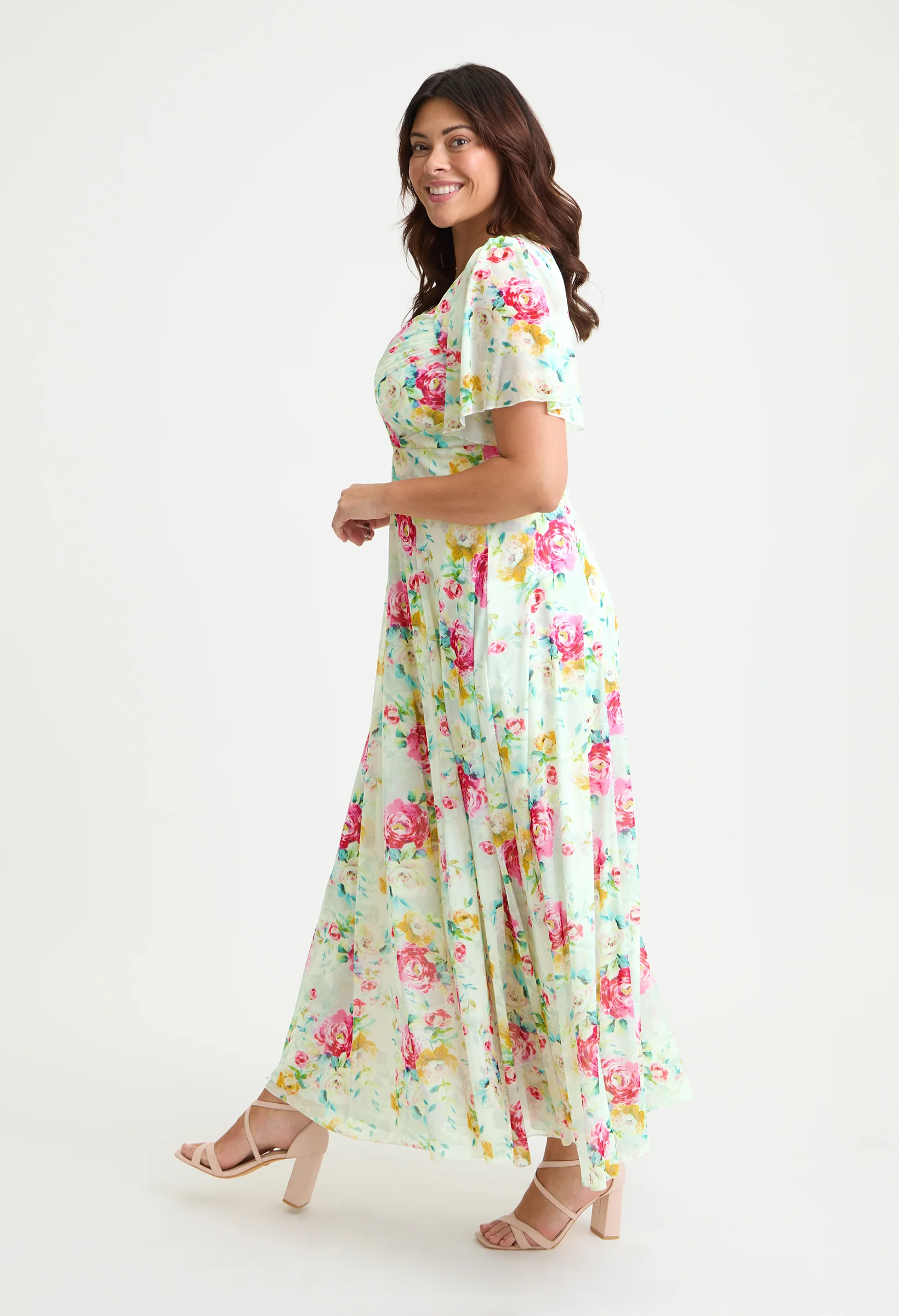 Kemi Bolero Wrap Bodice Maxi Curve+ Dress