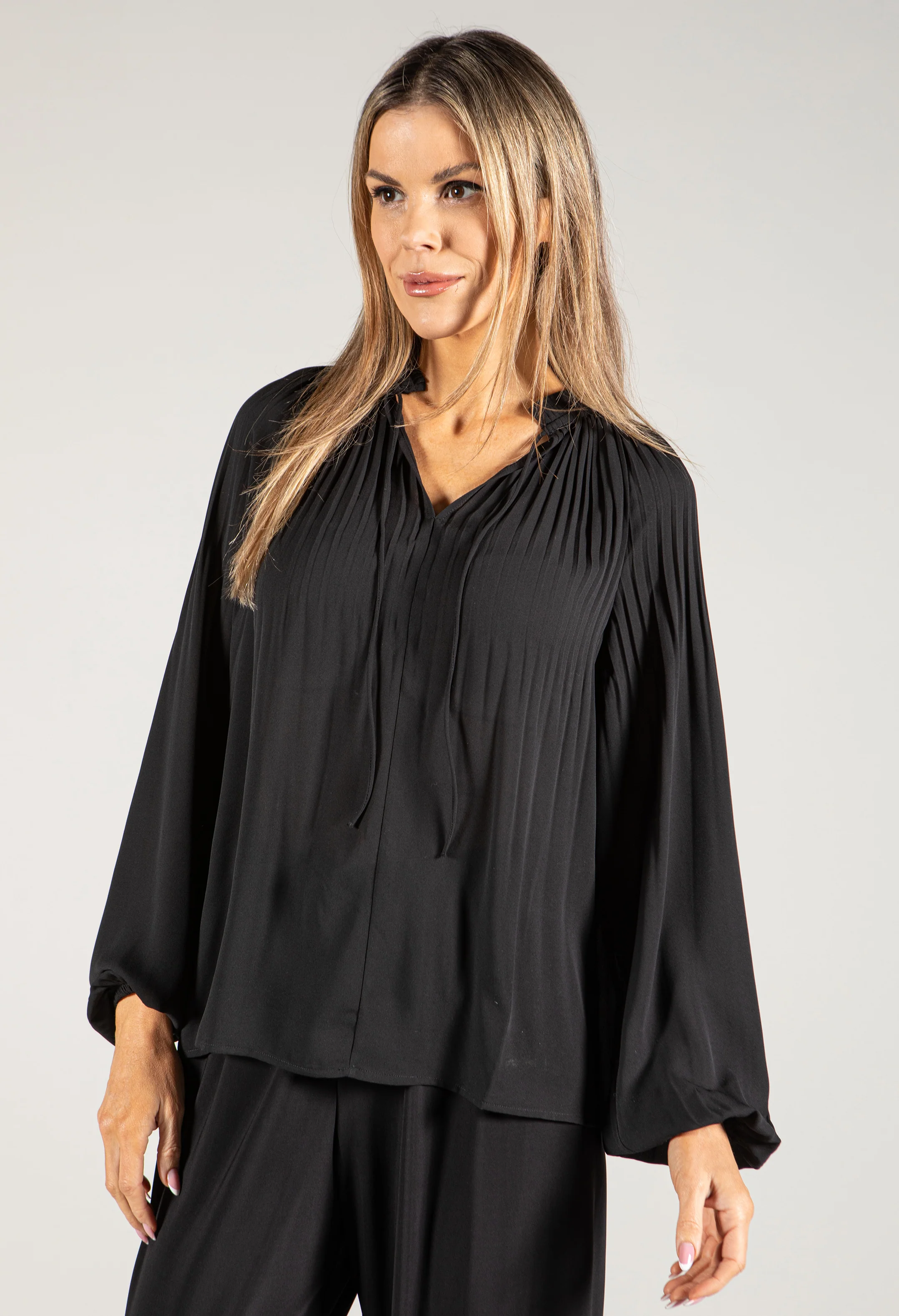 Pleated Blouse