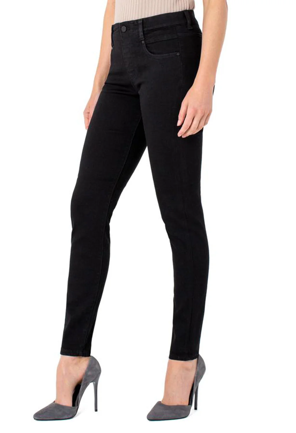 Gia Glider Skinny Pull On in Black