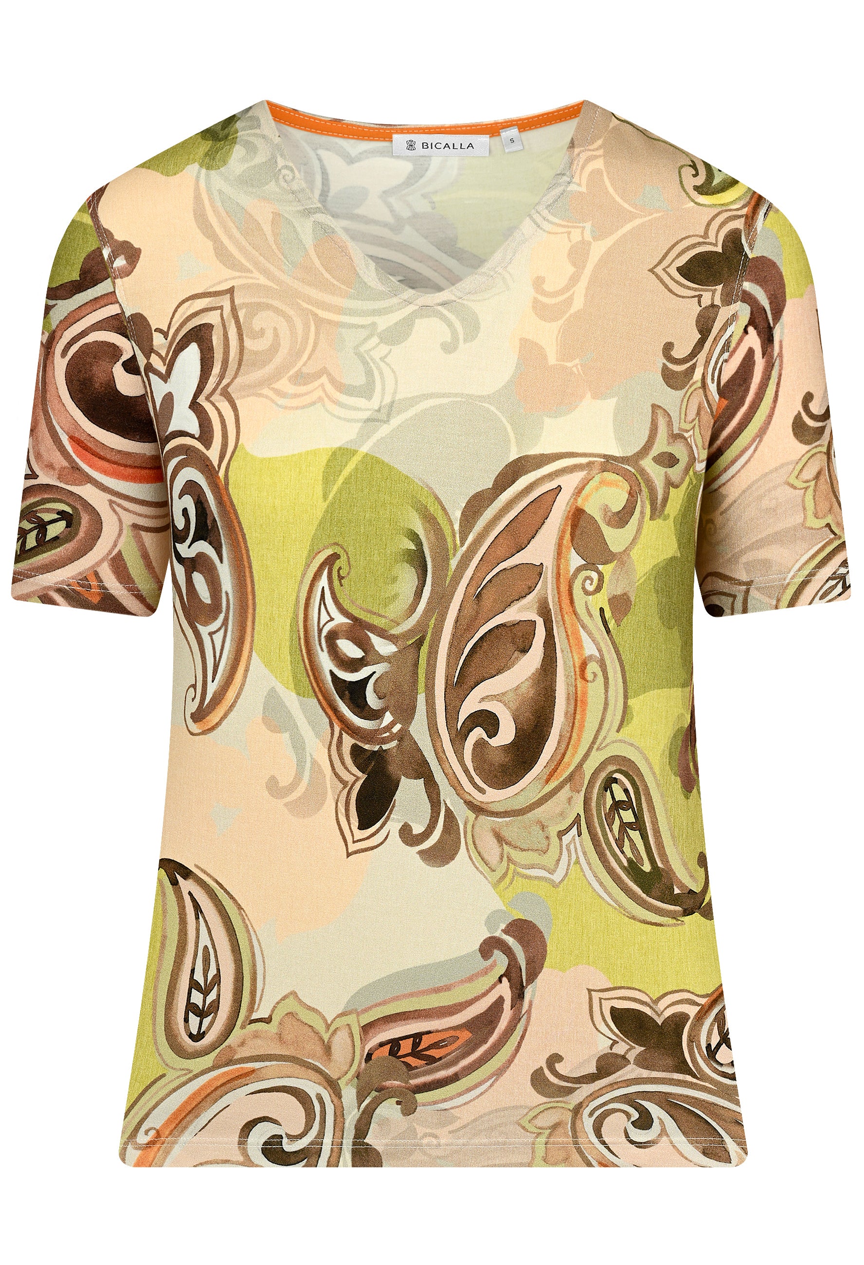 Shirt with ornamental print