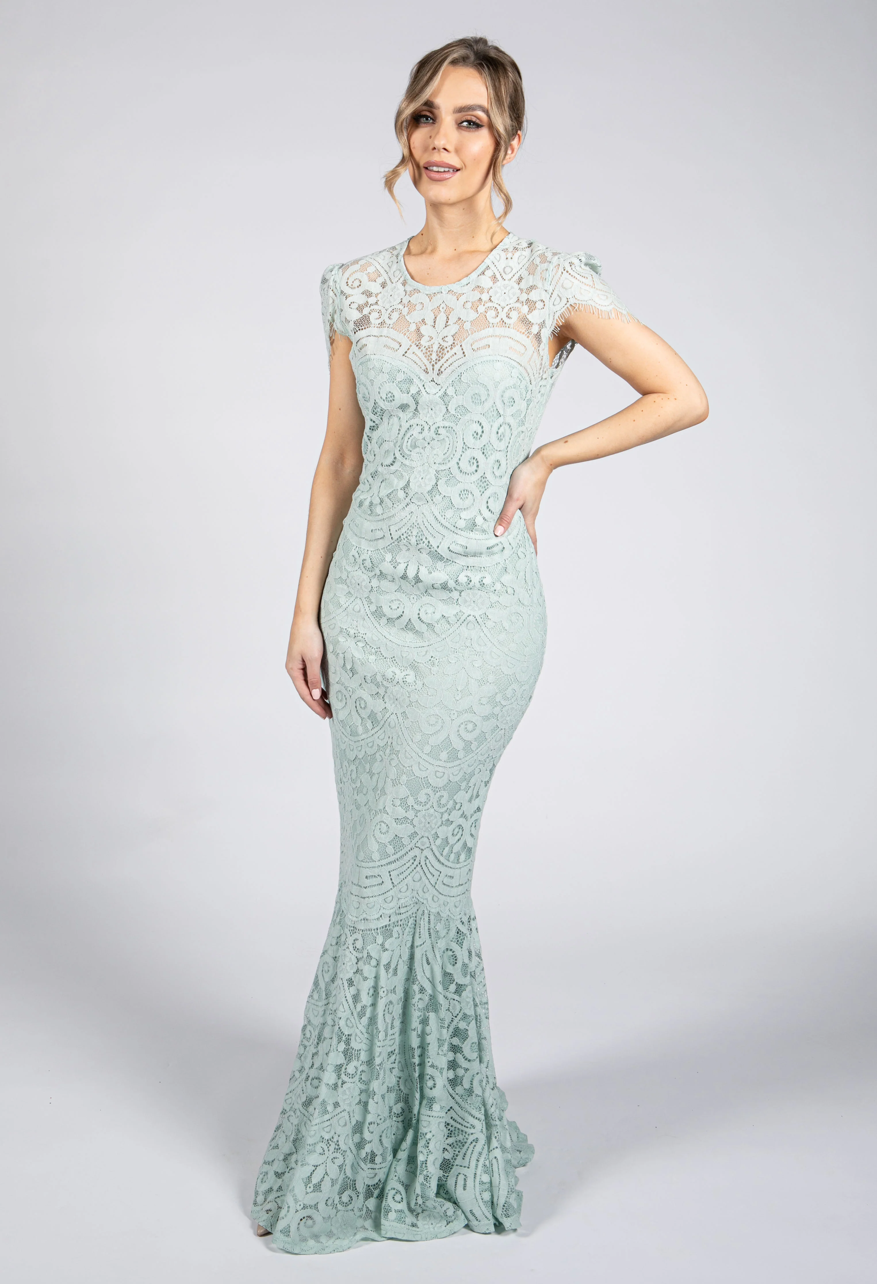 Mint Lace Dress