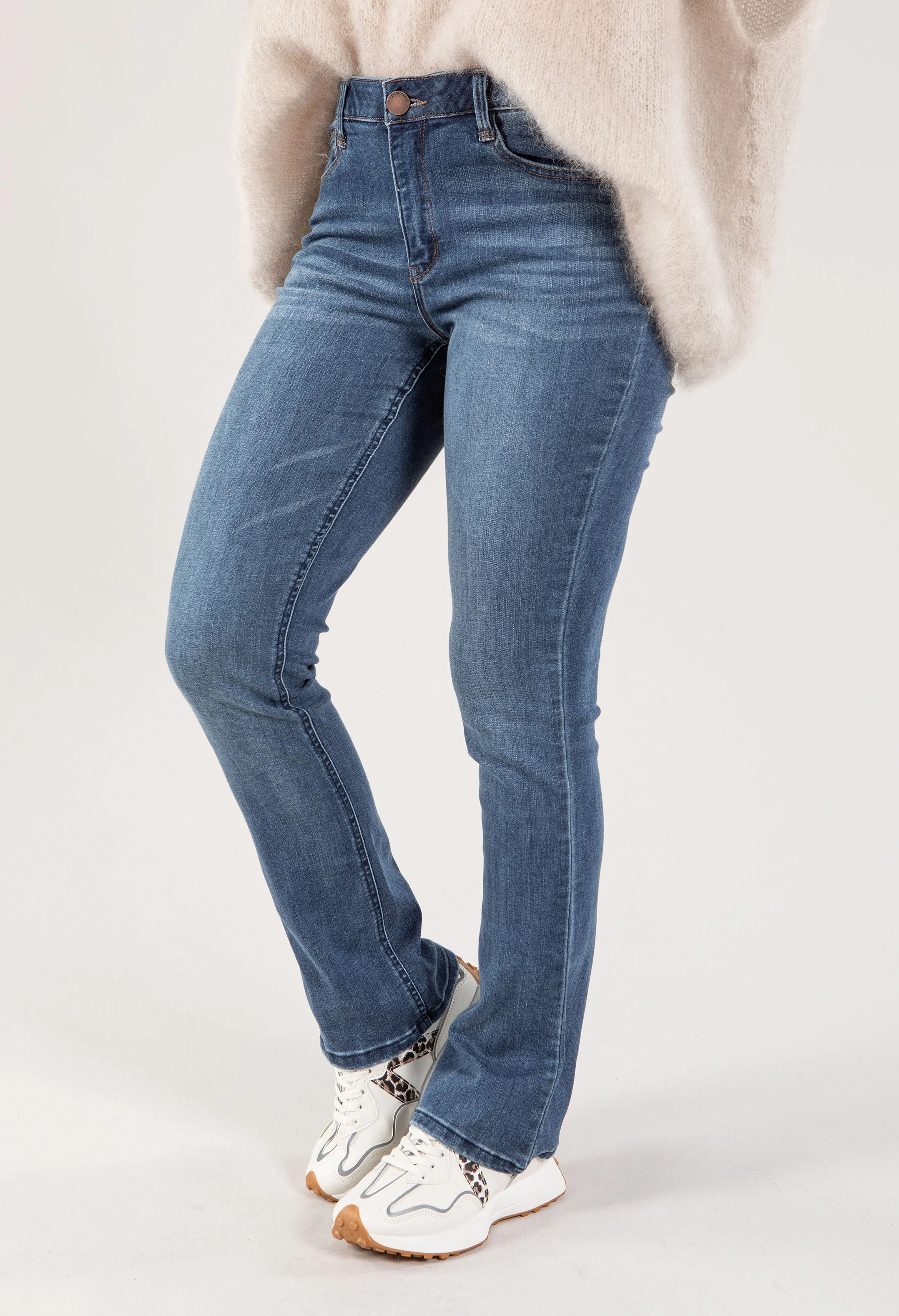Absolution® High Rise Artisanal Denim Itty Bitty Boot Jean