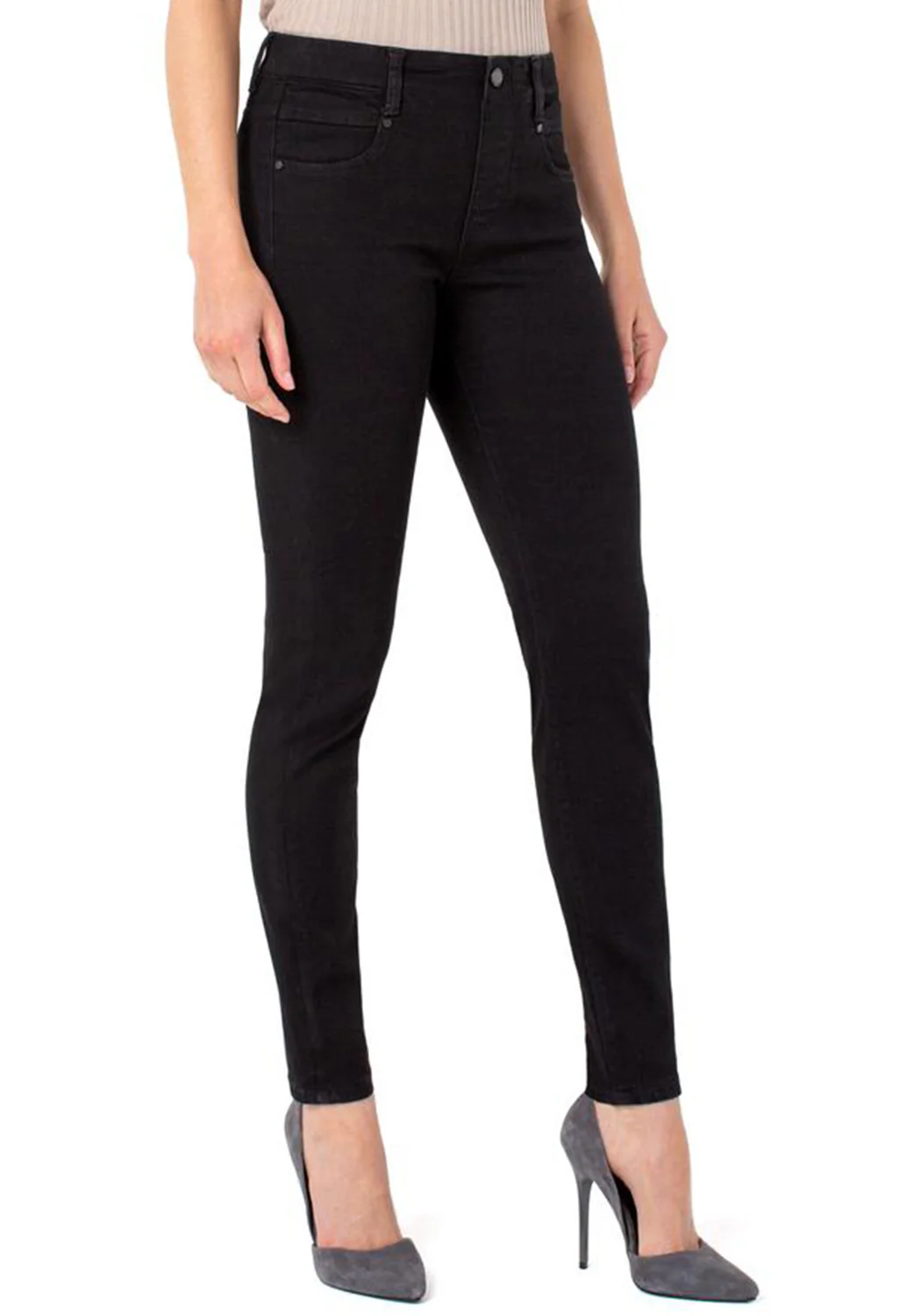 Gia Glider Skinny Pull On in Black