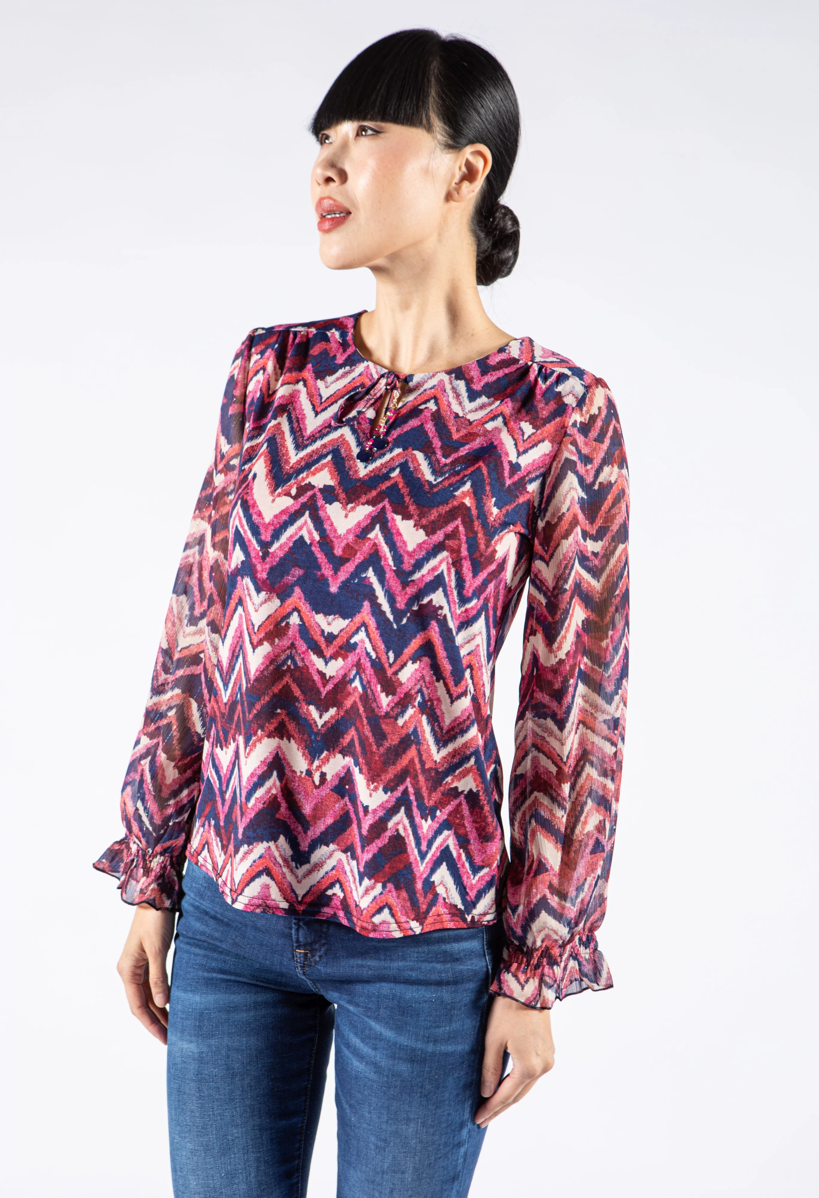 Wave Printed Top