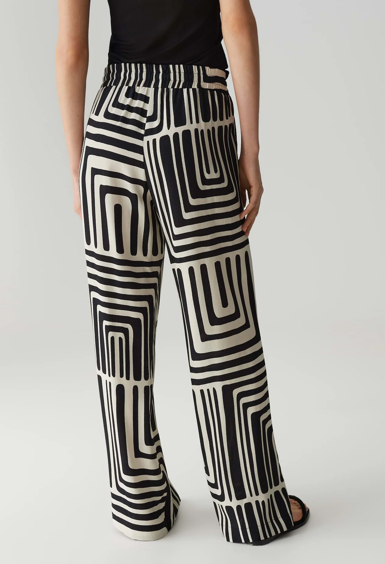 Malotta Abstract Wide Leg Trousers