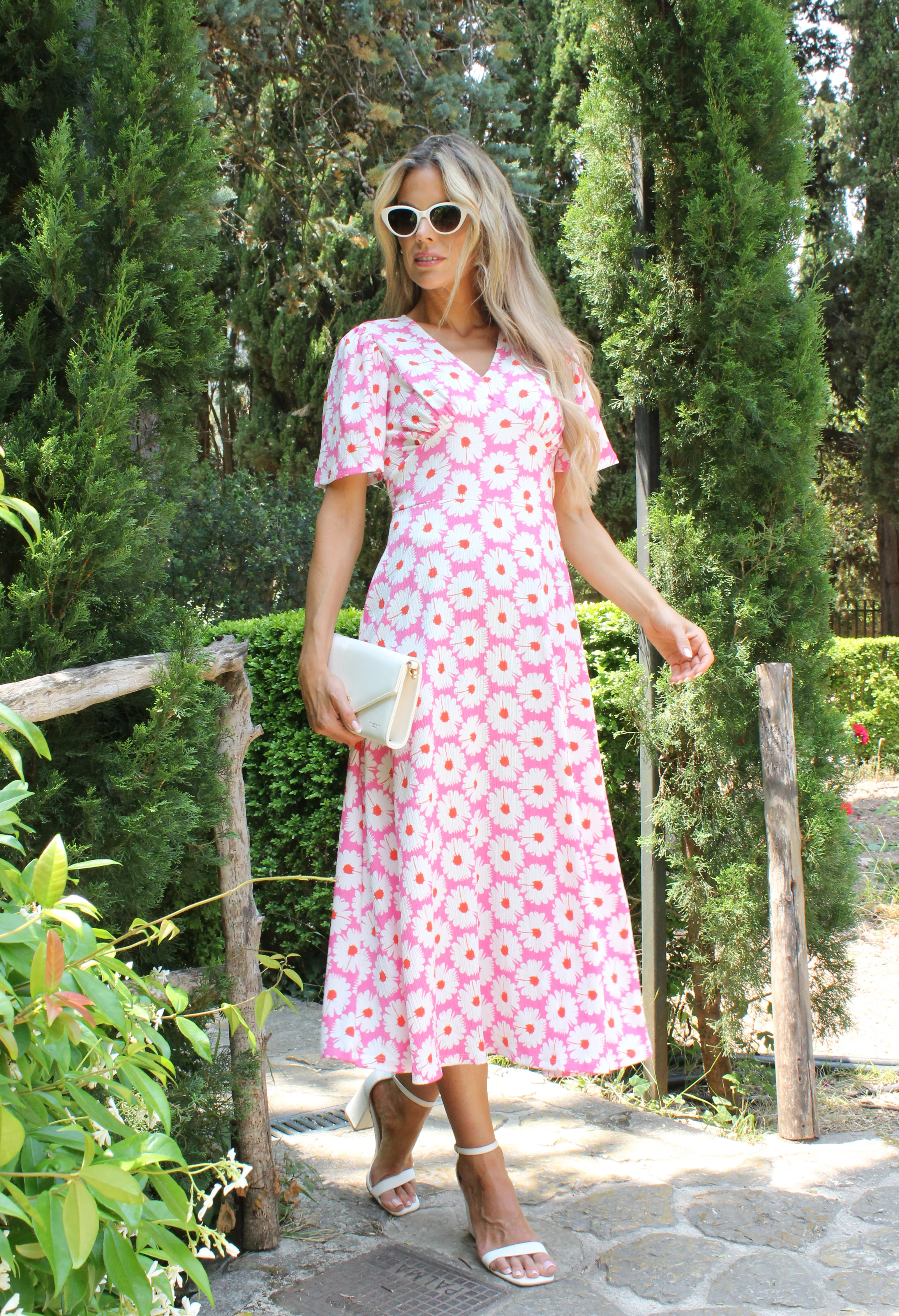 Paris Daisy Print Dress