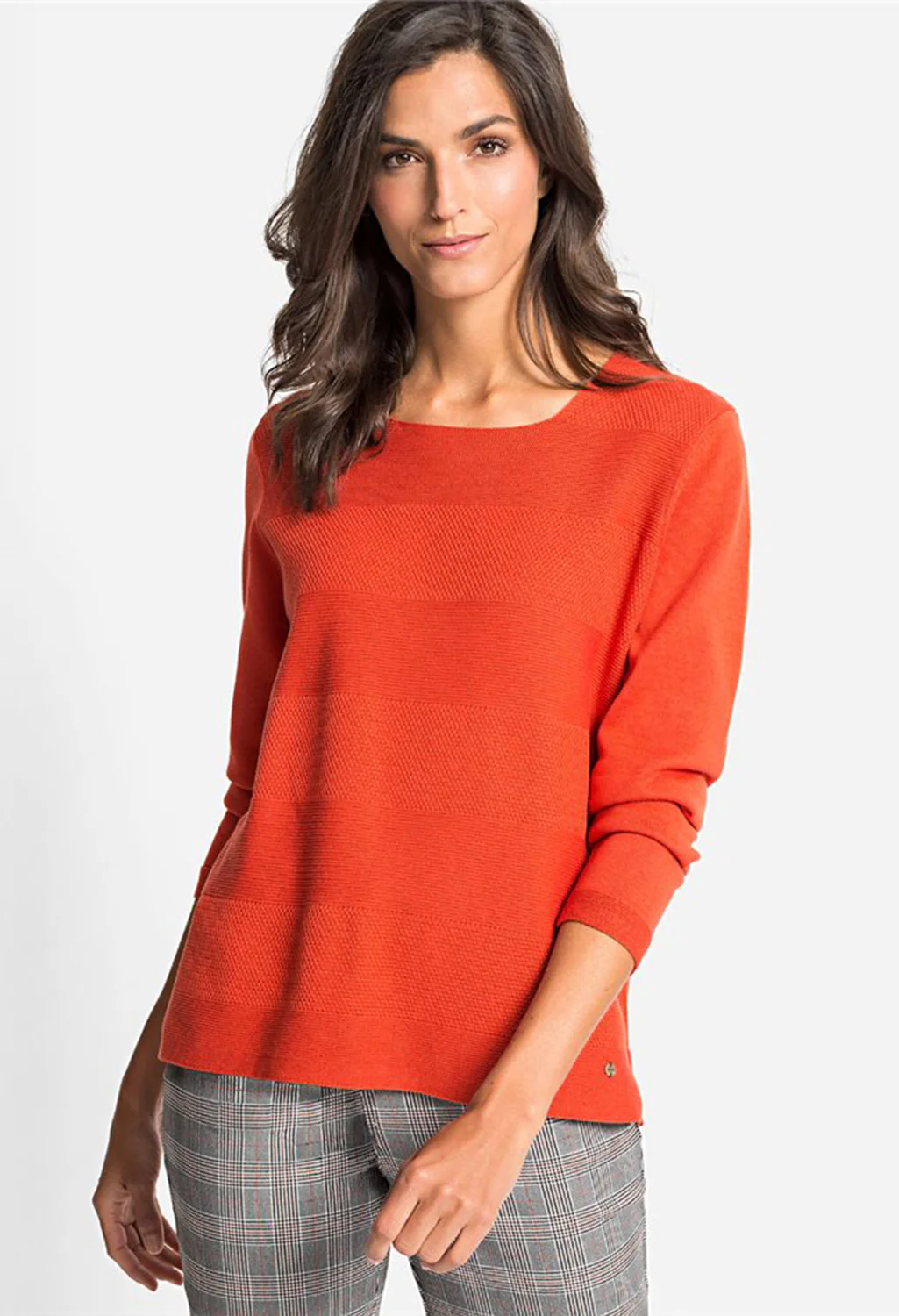 Pumpkin Square Neck Jumper