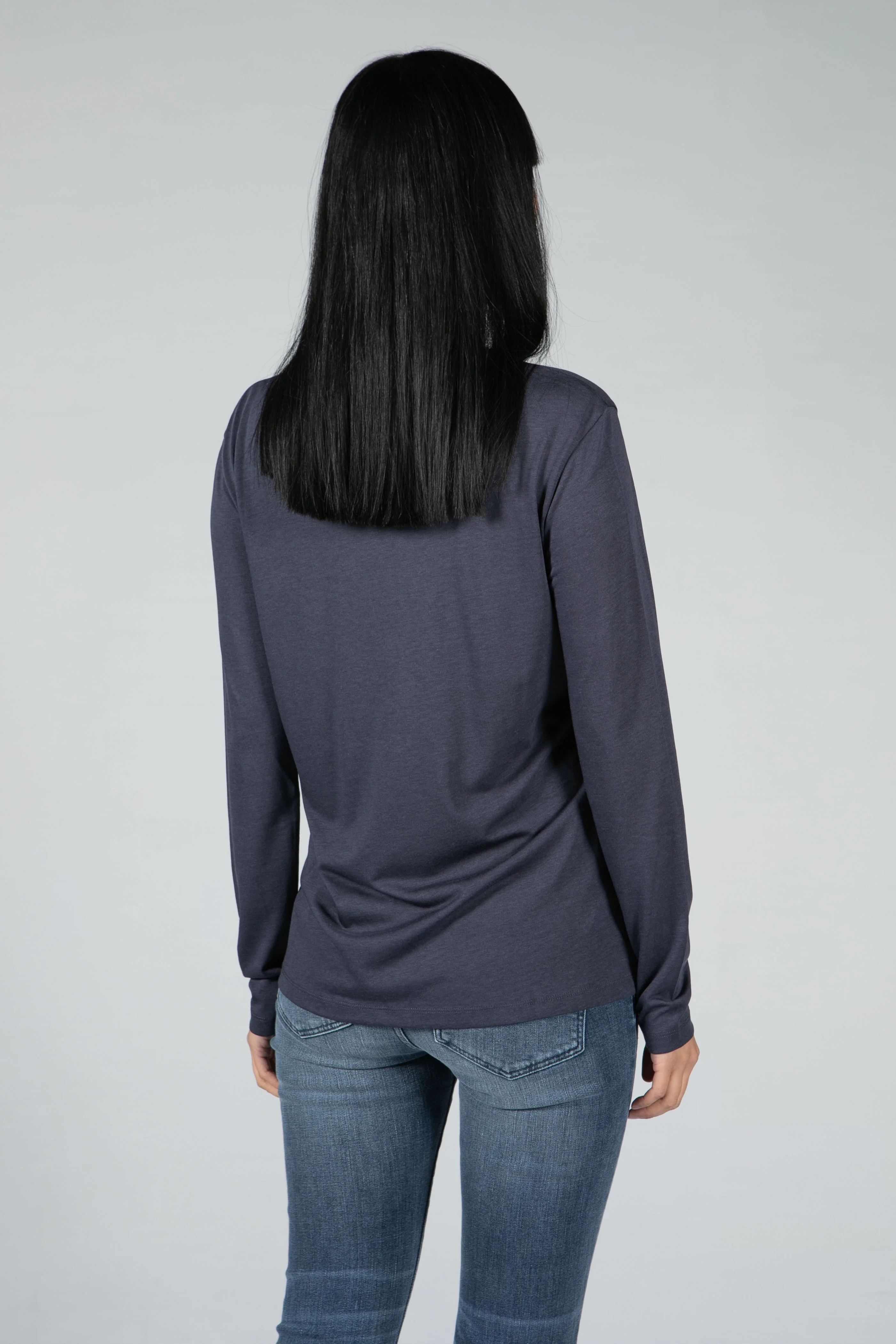 LONG SLEEVE MADE OF TENCELâ„¢ LYOCELL MIX IN NIGHT SKY