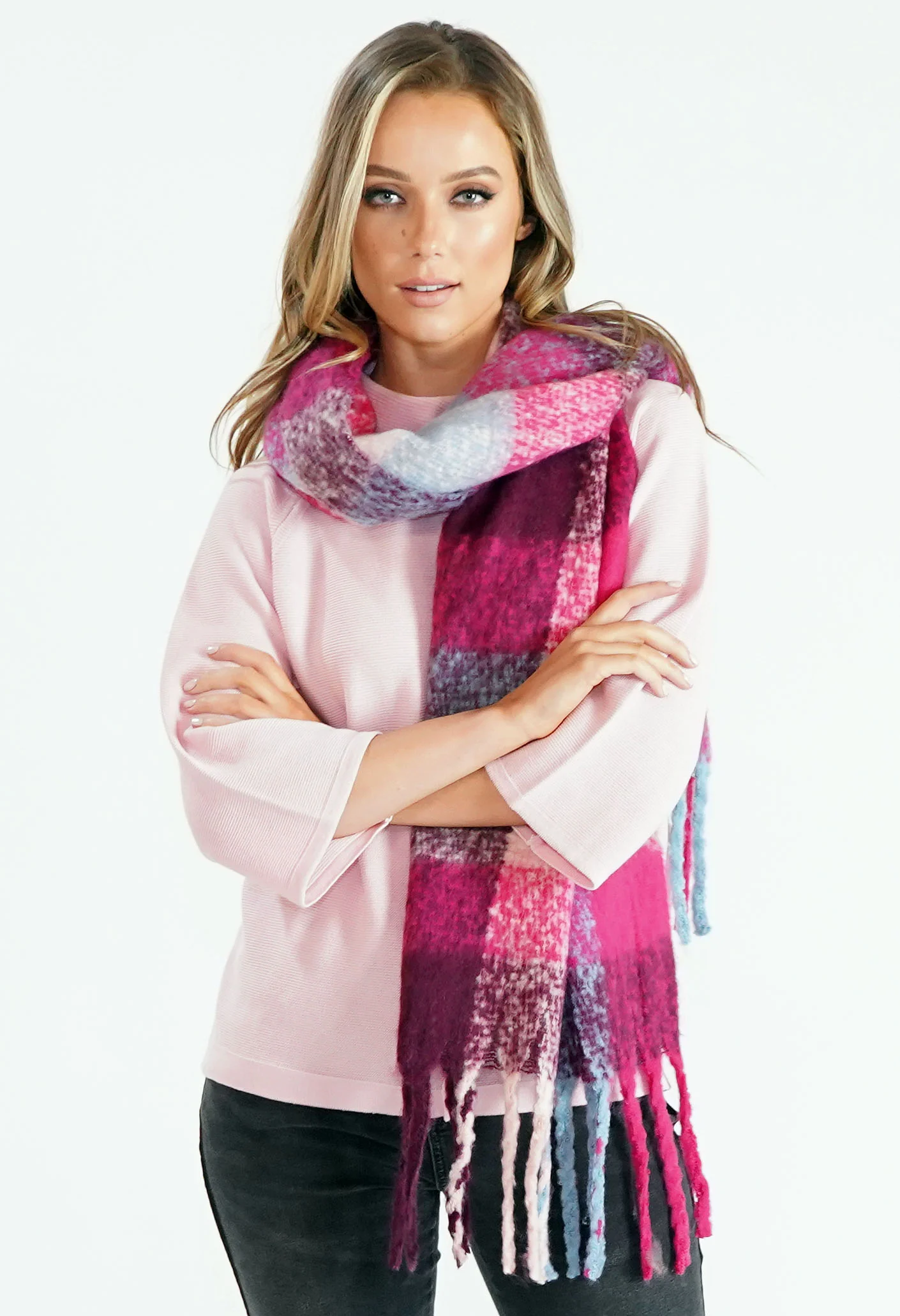 Celtic Ore Crafts Check Scarf-1