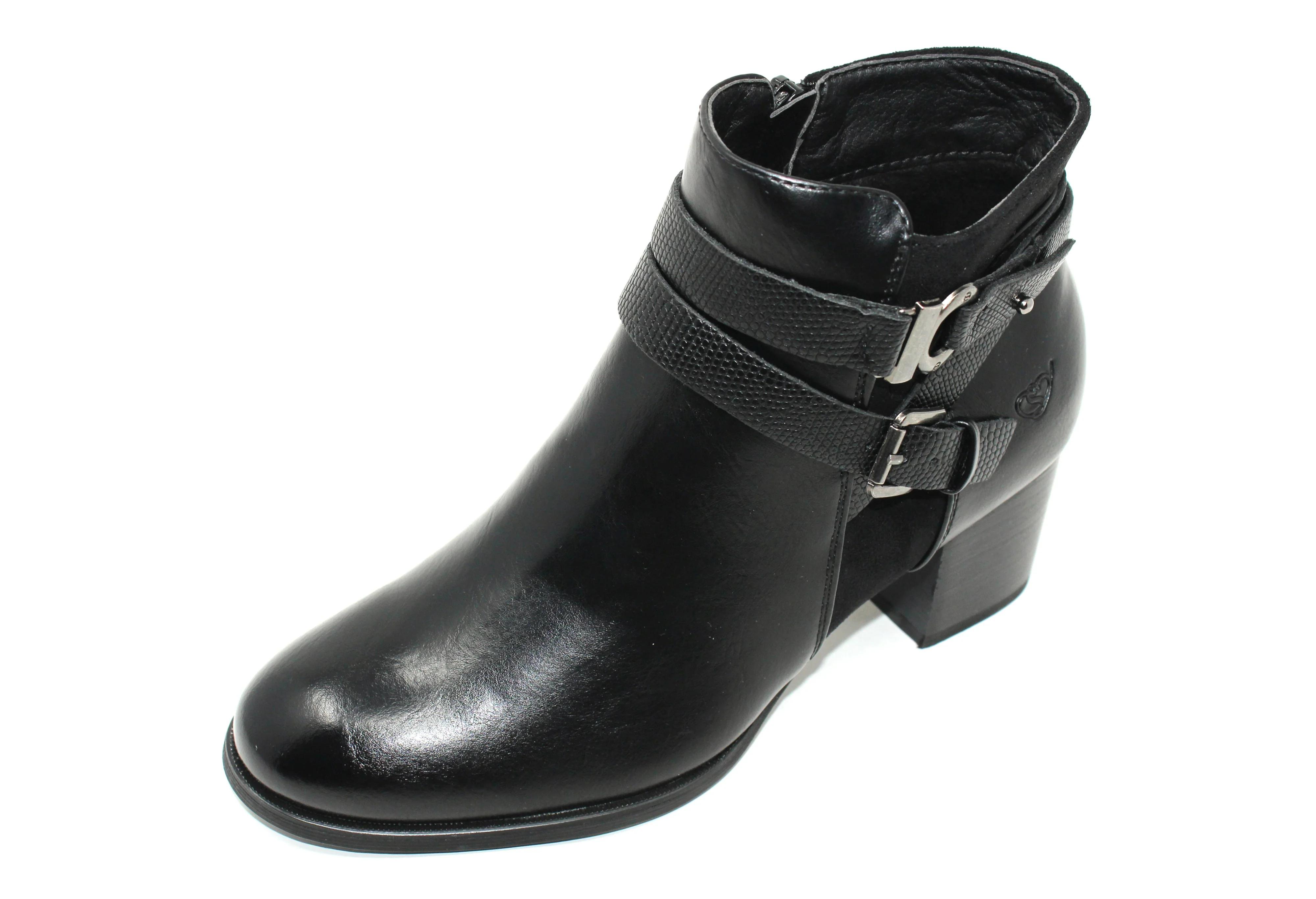 Block Heel Ankle Boot-1