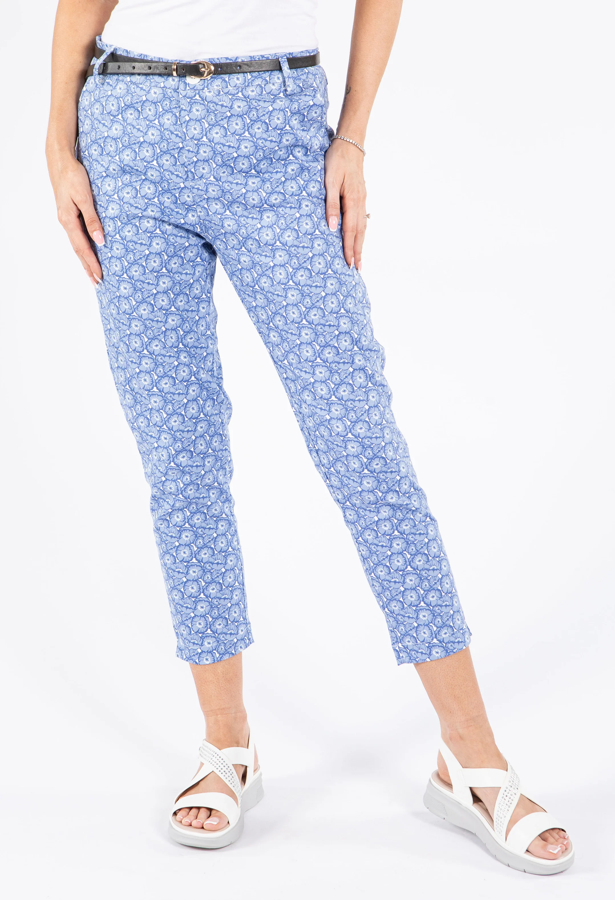 Floral Slim Fit Trousers