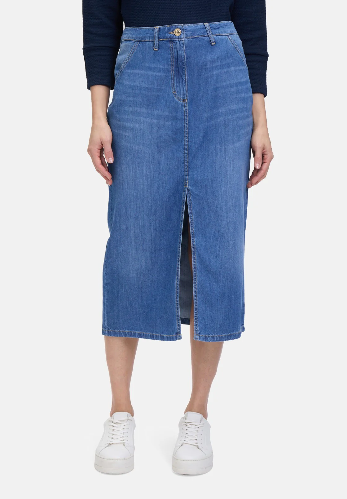 Midi Denim Skirt