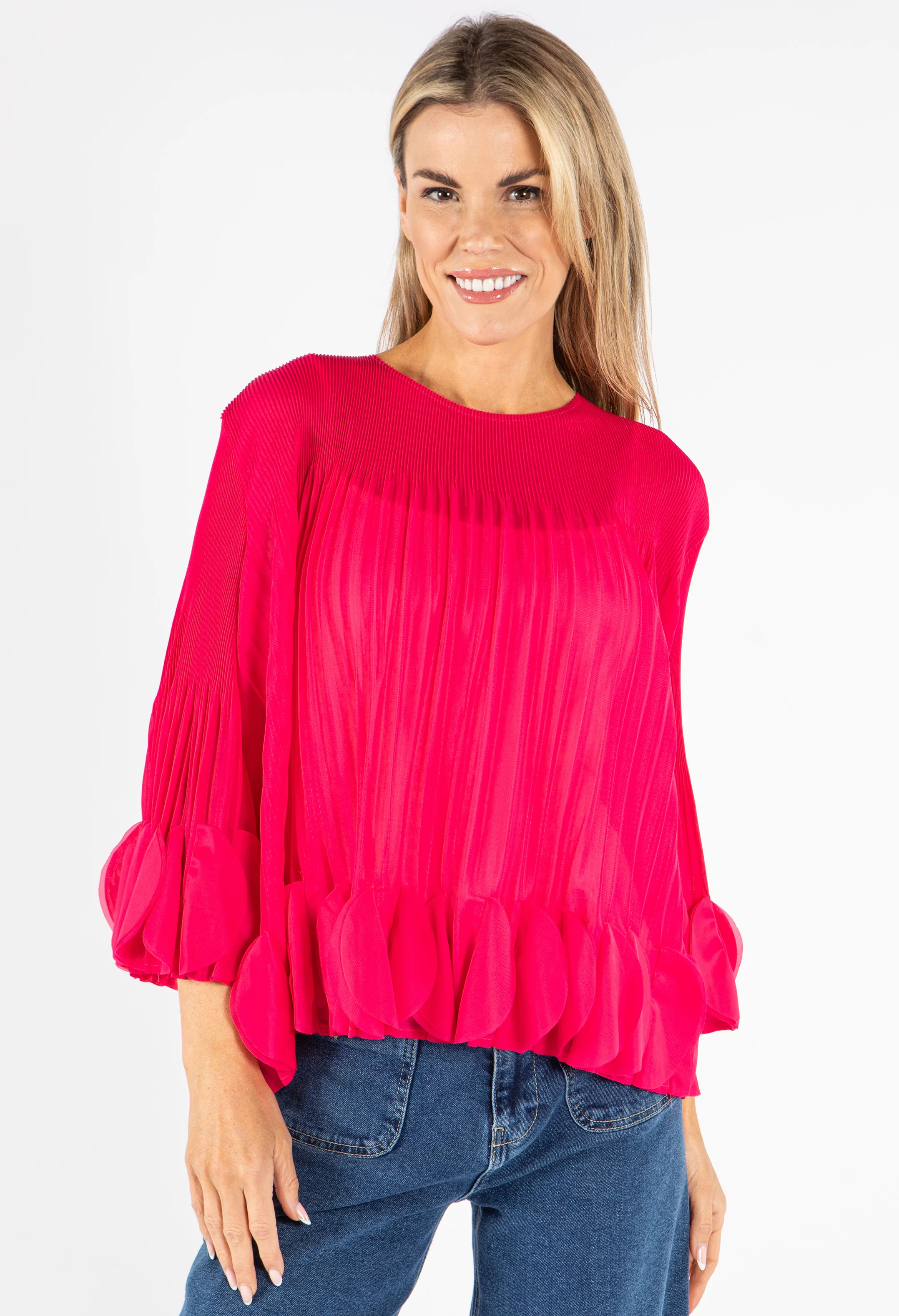 Petal Pleated Blouse