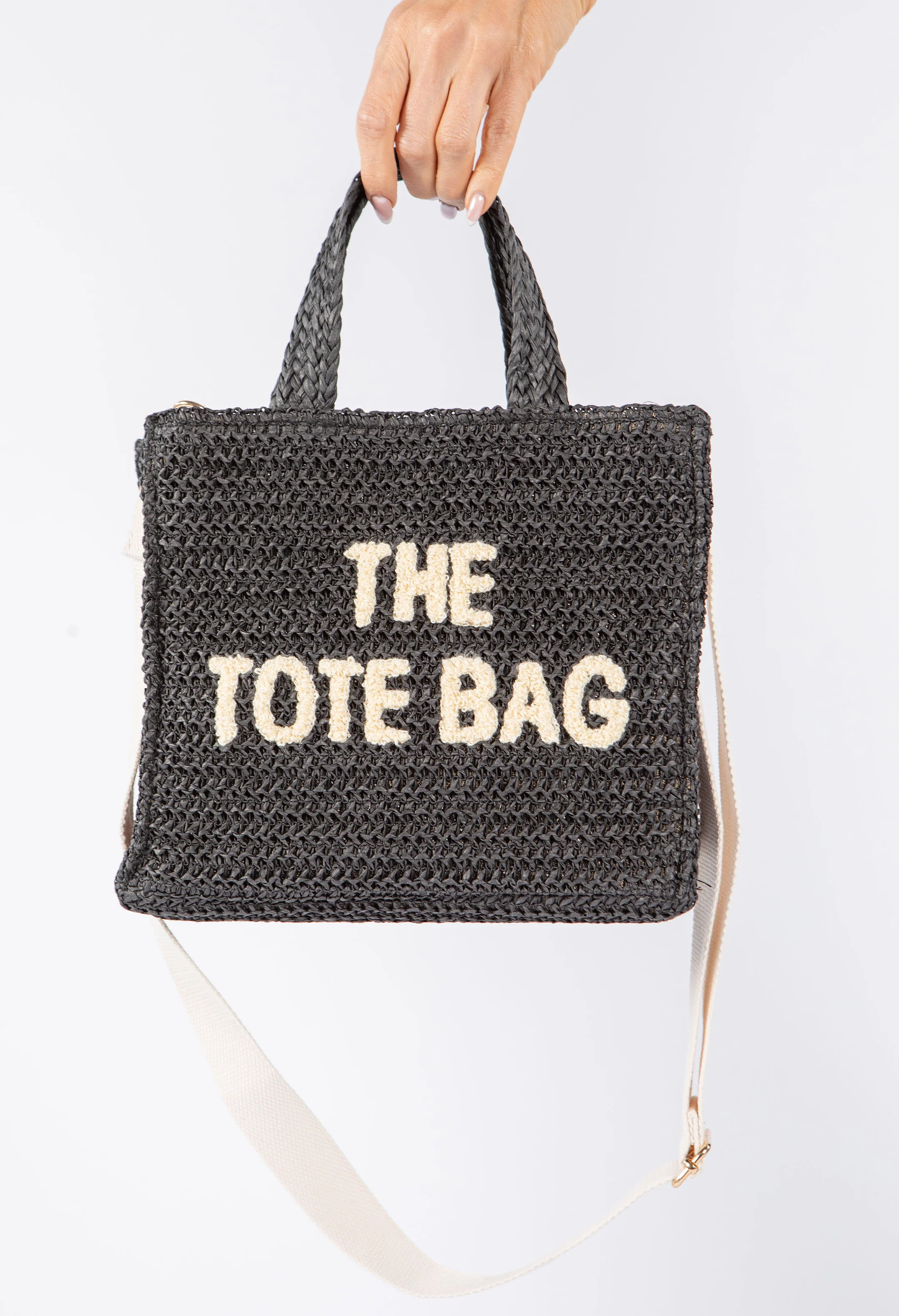 Contrast Crossbody Tote Bag