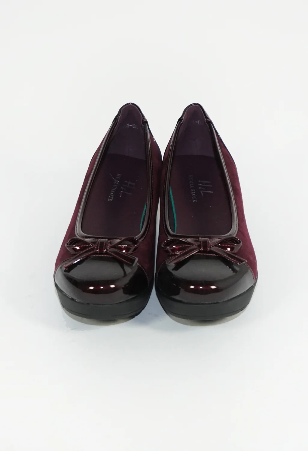 Bordeaux Low Wedge Cap Toe Shoe