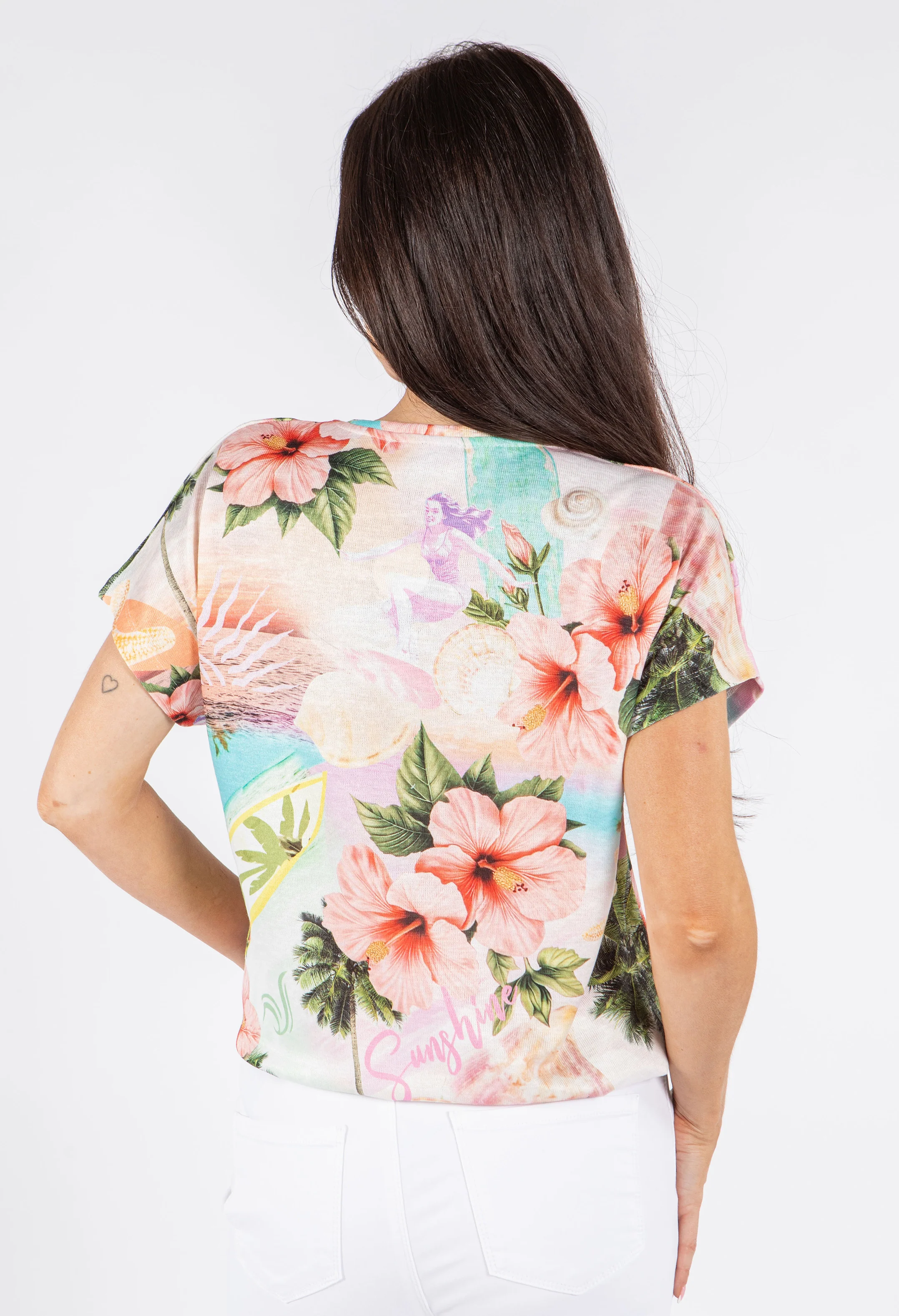 Tropical Print Top