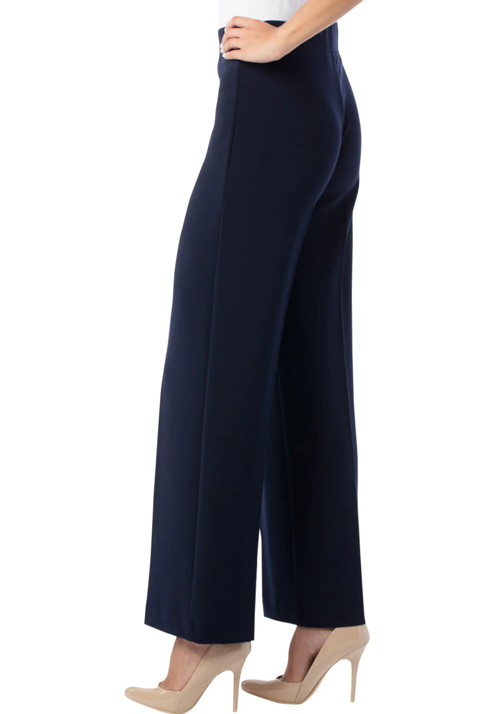 Pleated Straight Leg Pants