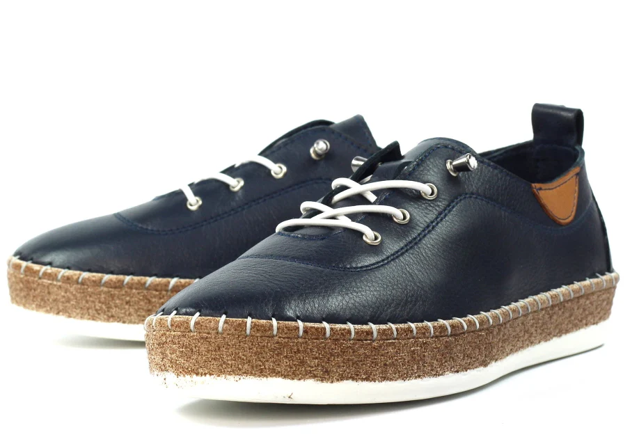 Evie Leather Plimsoll
