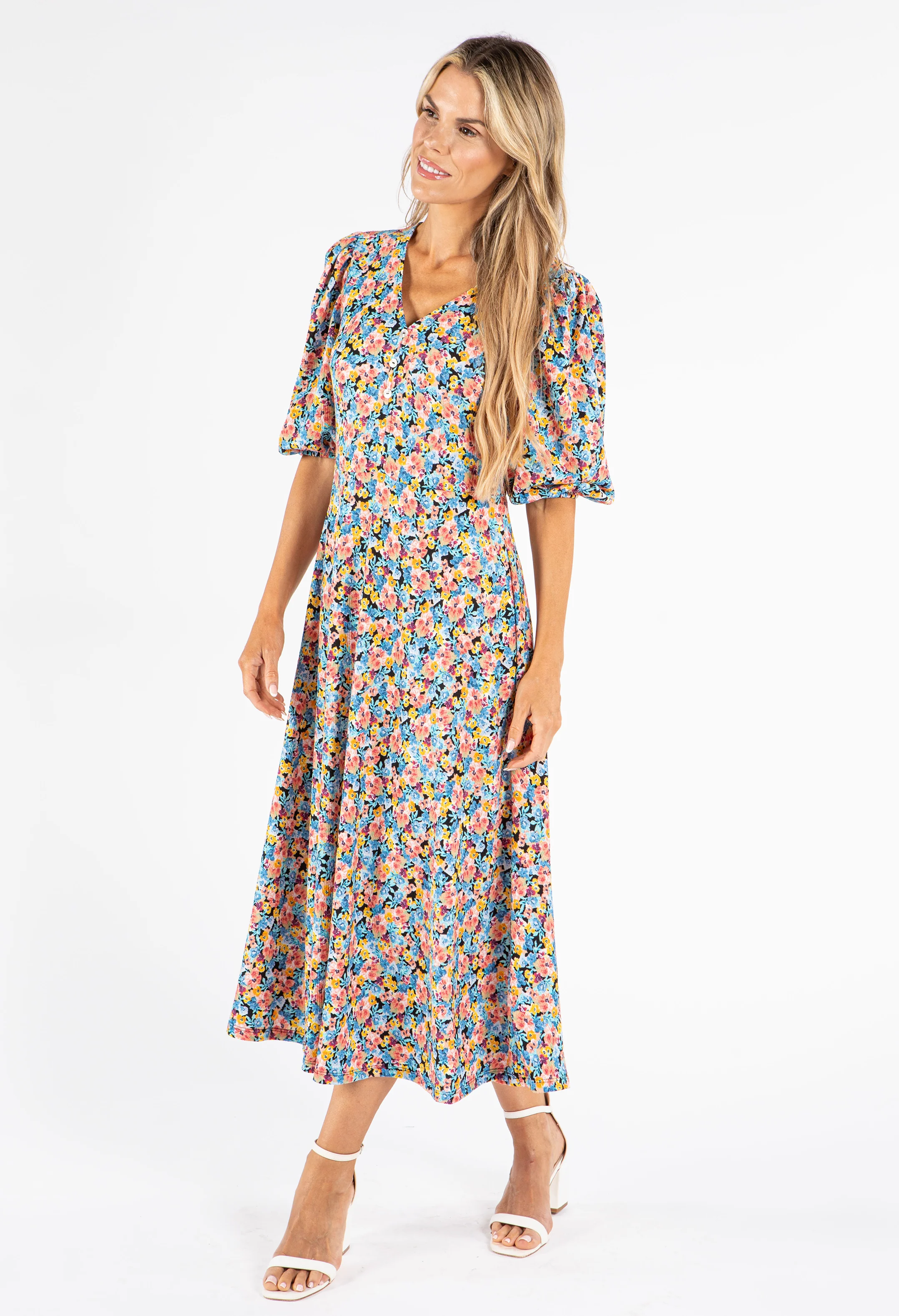 Miami Floral Print Dress