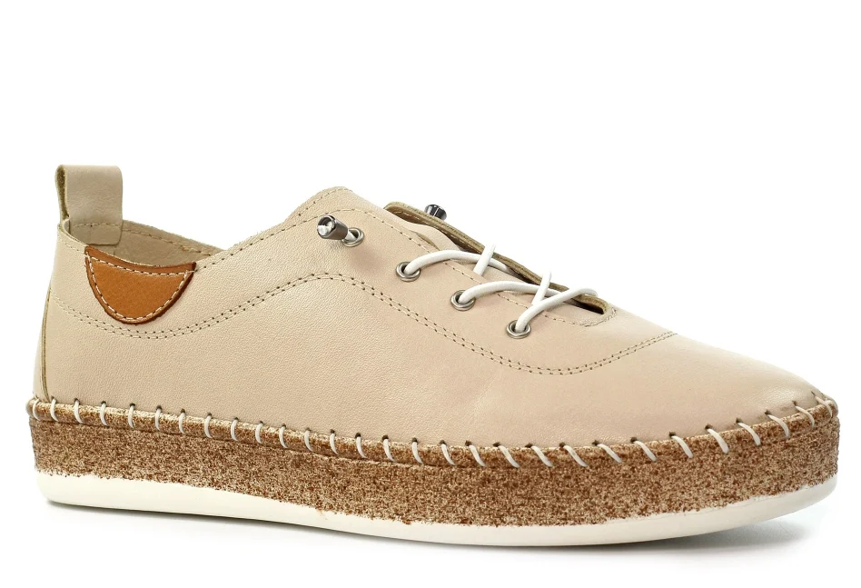 Evie Leather Plimsoll