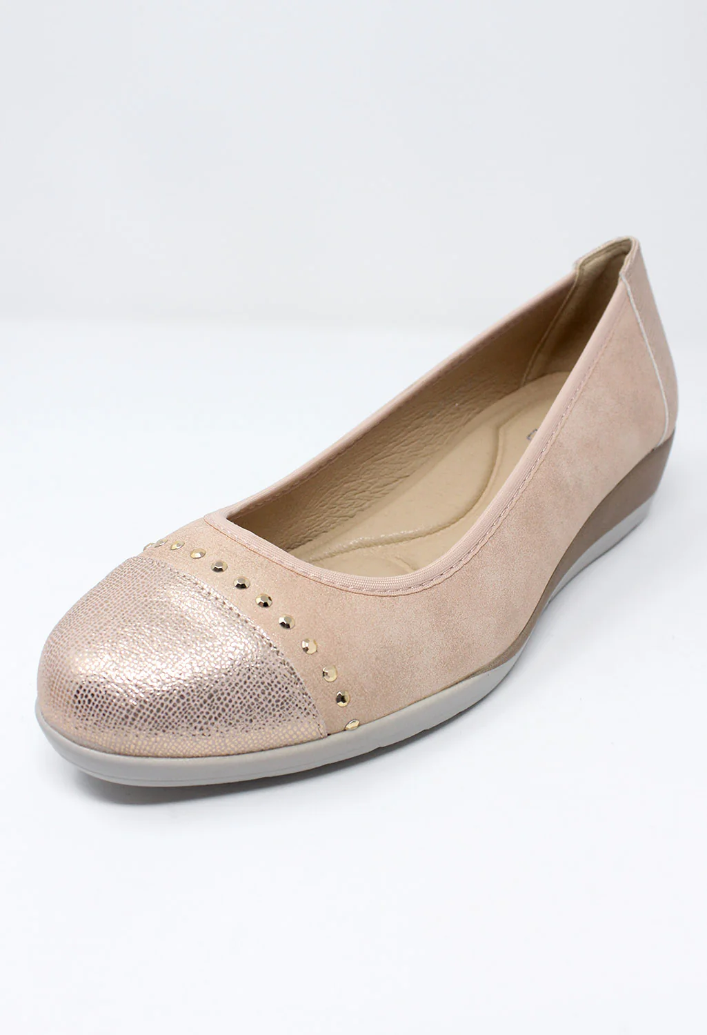 Low Wedge Pink Lightweight Pumps