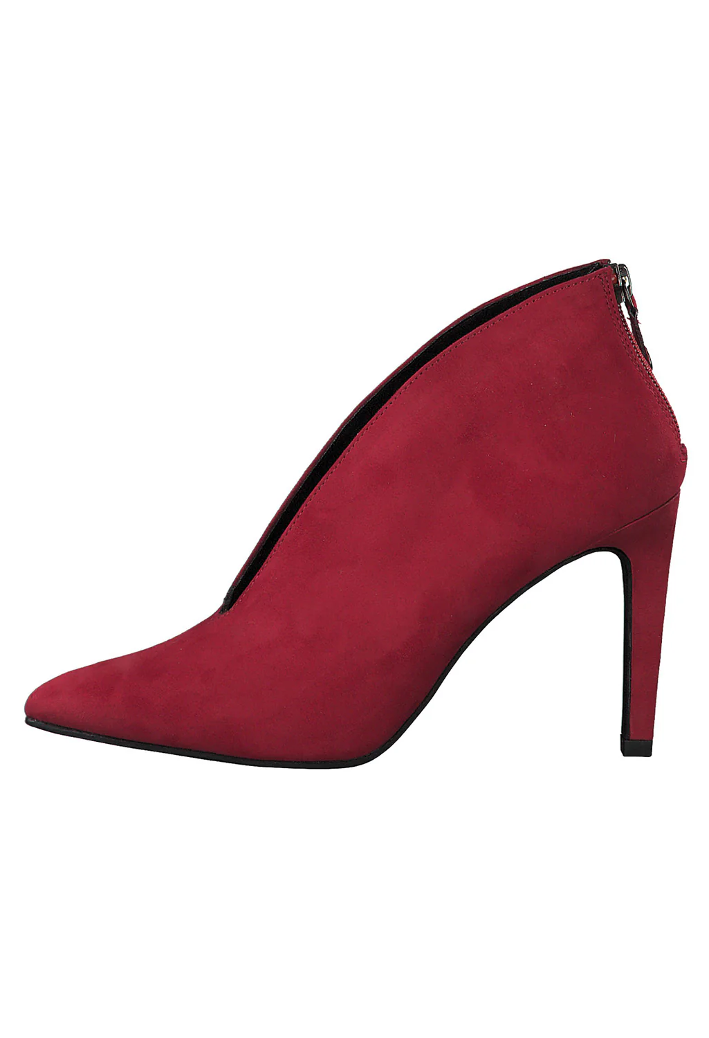 Red Microfibre Elegant High Heel Shoe