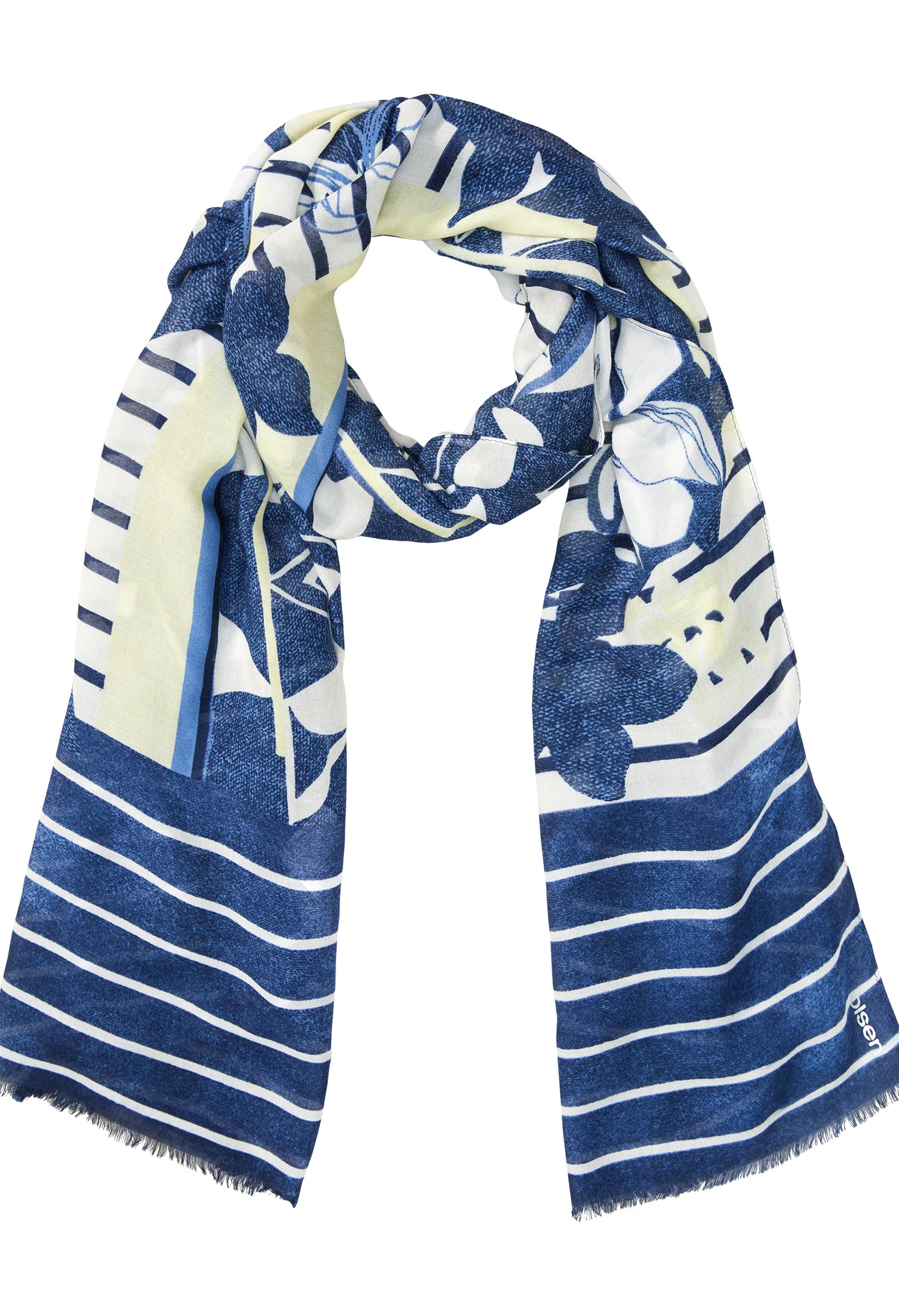 Woven Floral Scarf