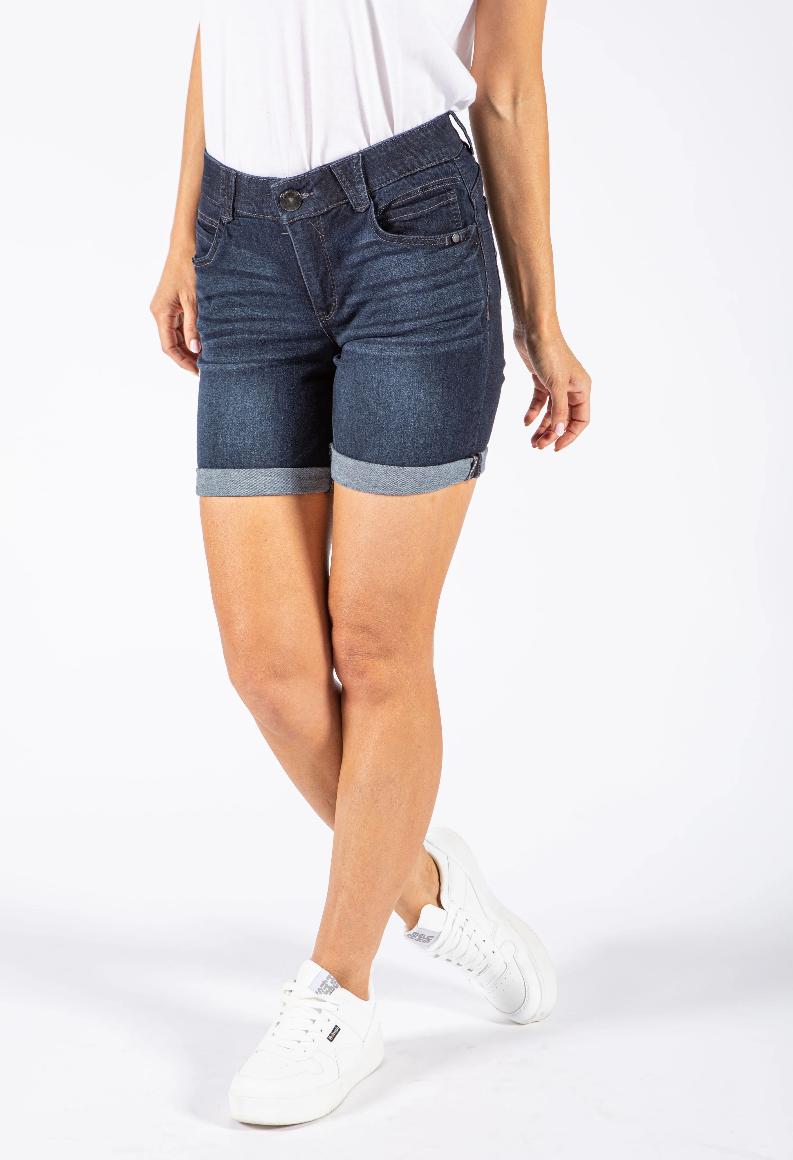 Ab Solution Indigo Denim 7 Inseam Shorts
