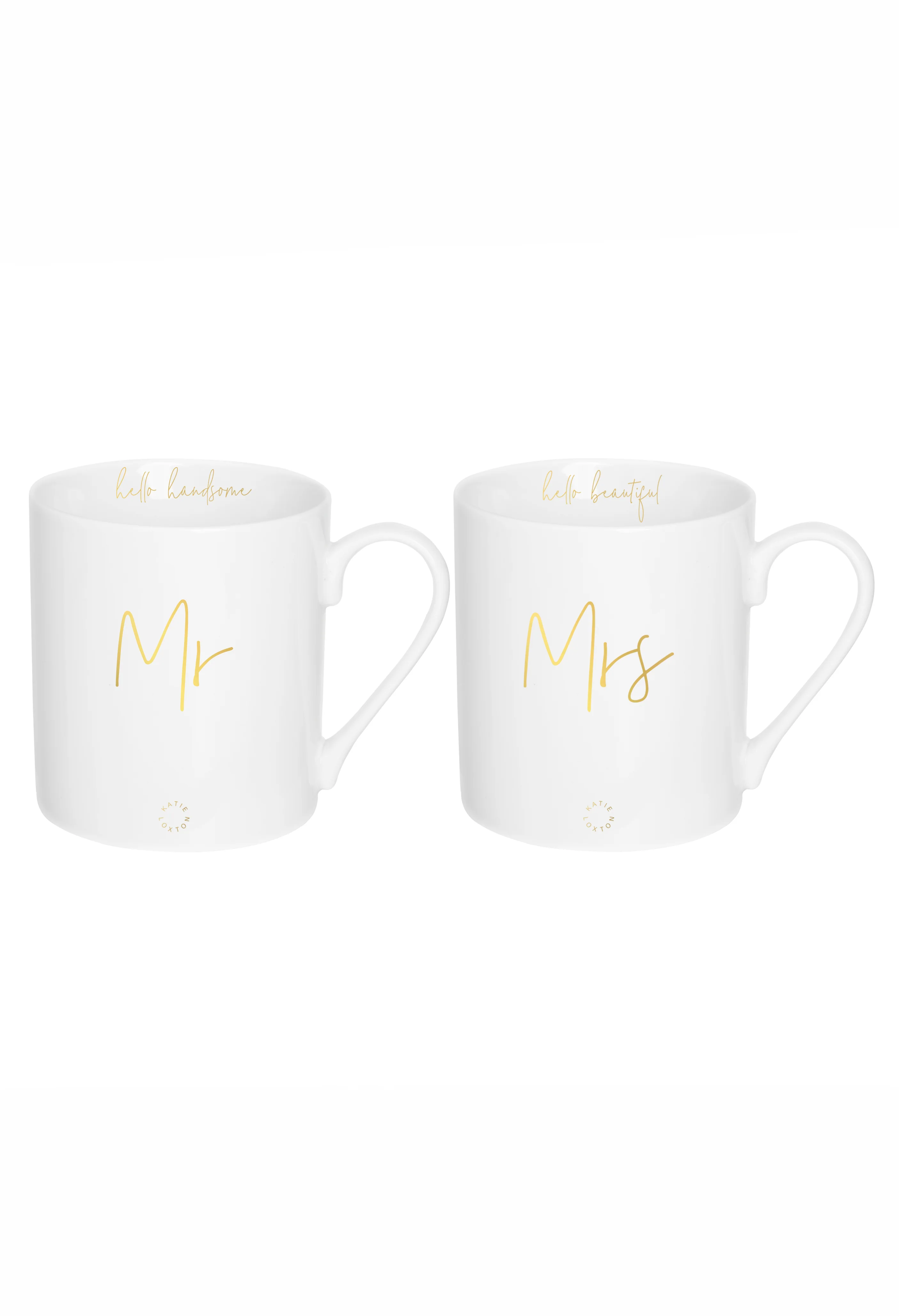 PORCELAIN MUG GIFT SET | MR AND MRS