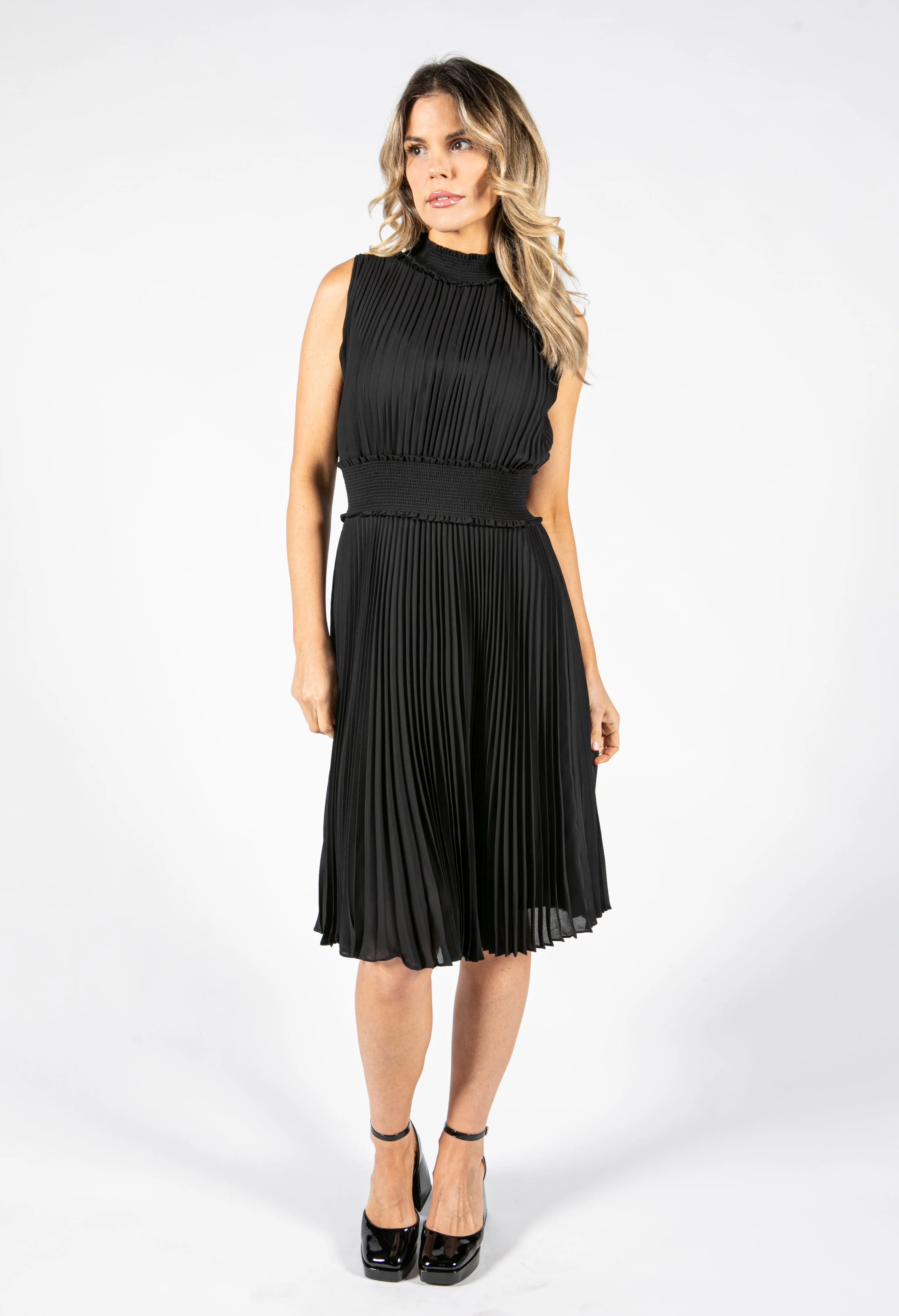 Plisse Dress
