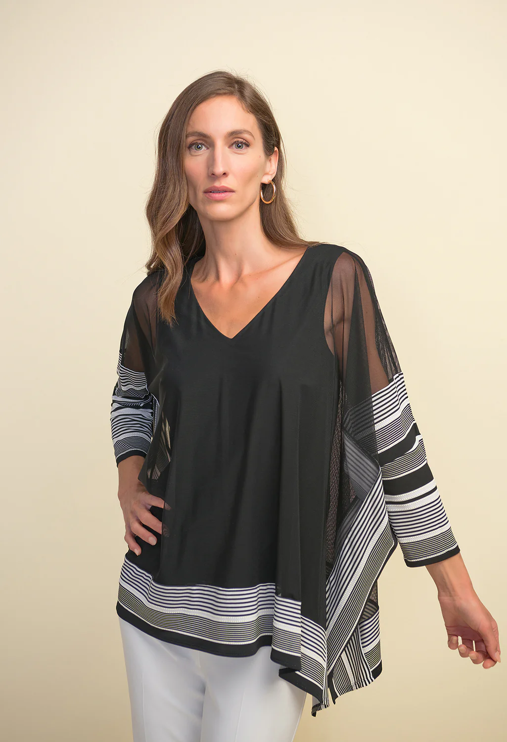 Striped Trim Tunic