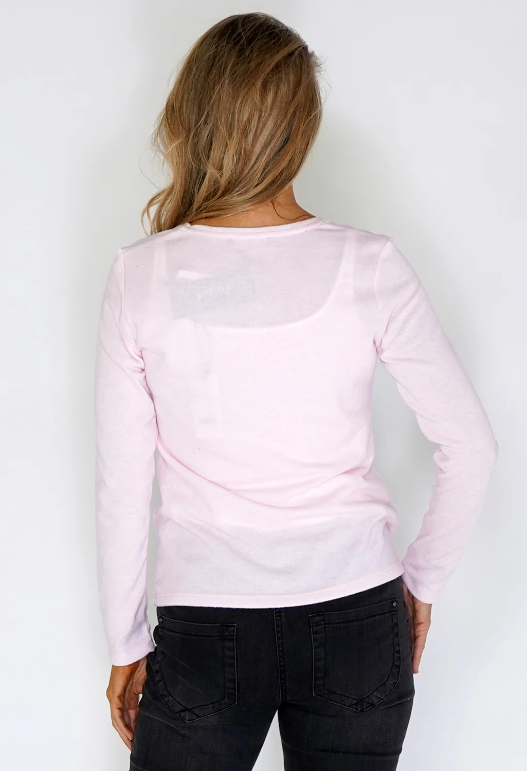 Pink Knit with Rhinestone Stars