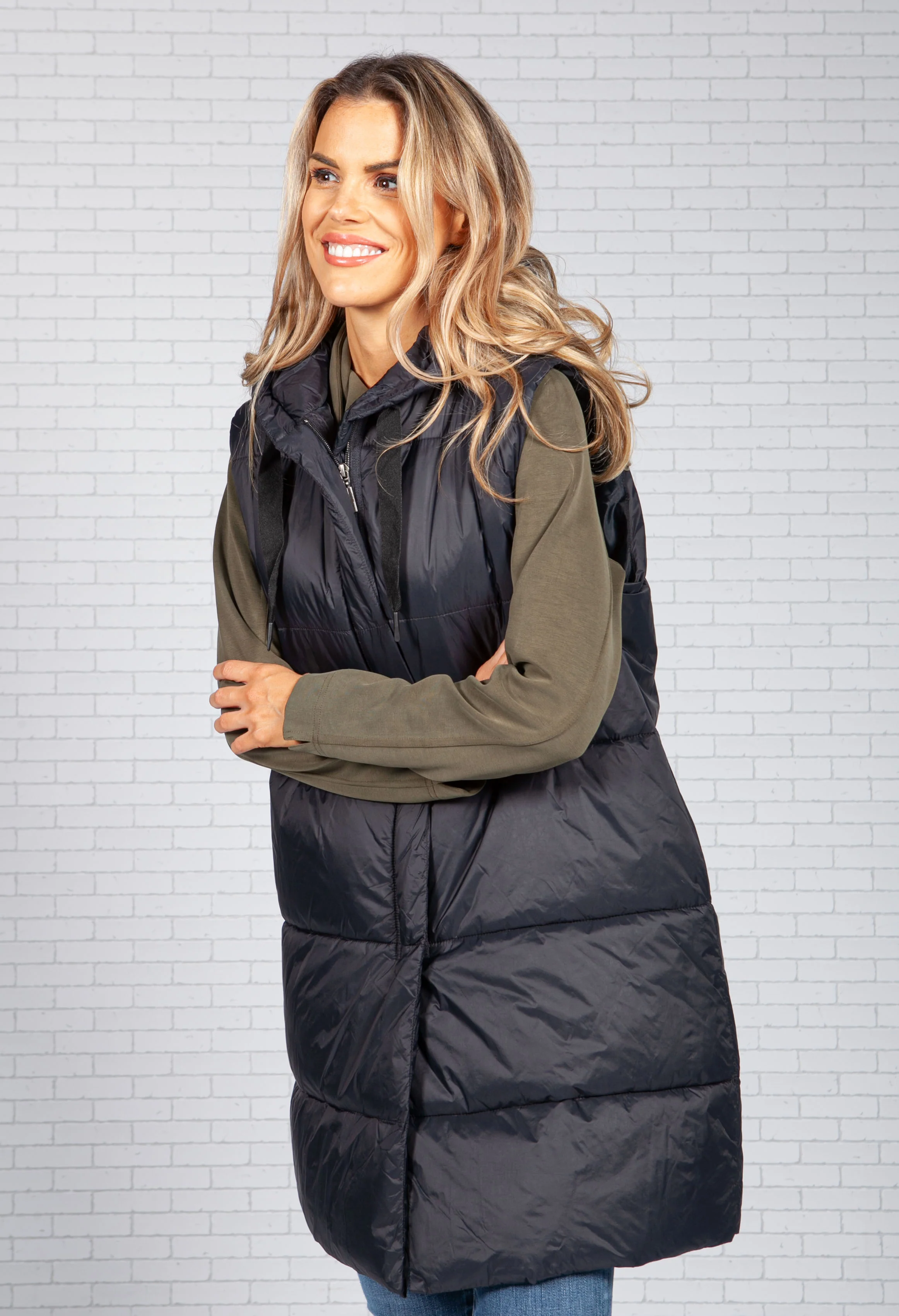 Midnight Navy Quilted Gilet