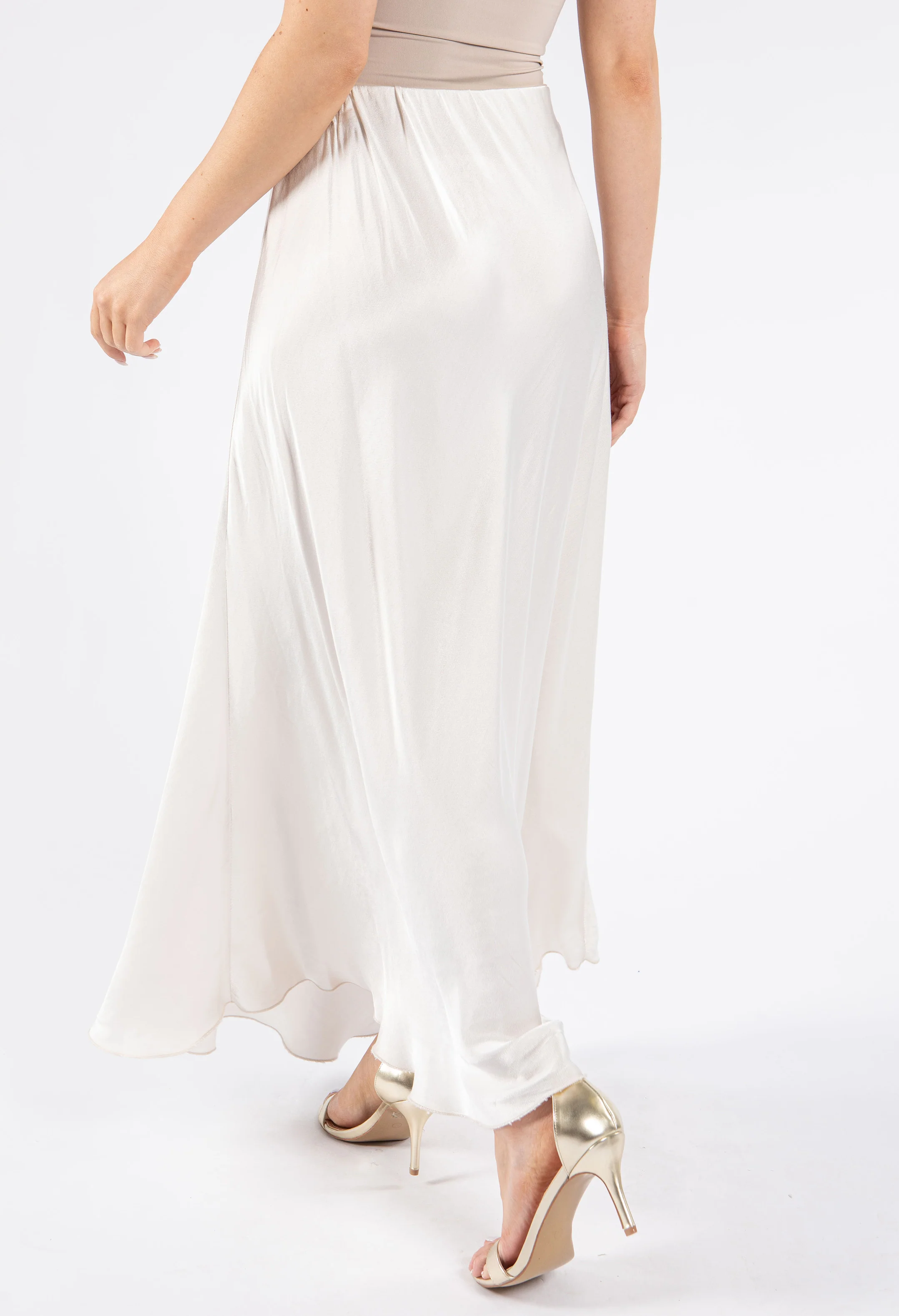 Satin Feel Maxi Skirt
