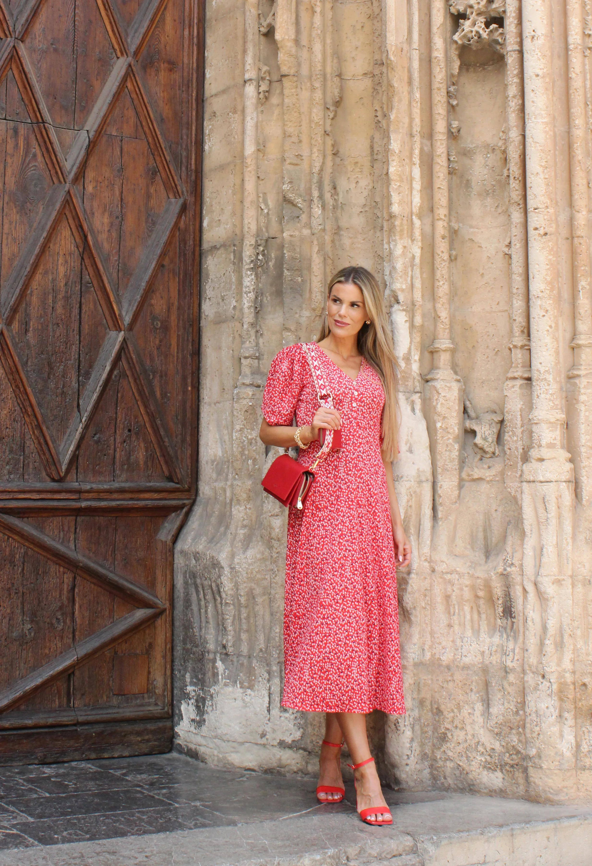 Miami Ditsy Print Dress
