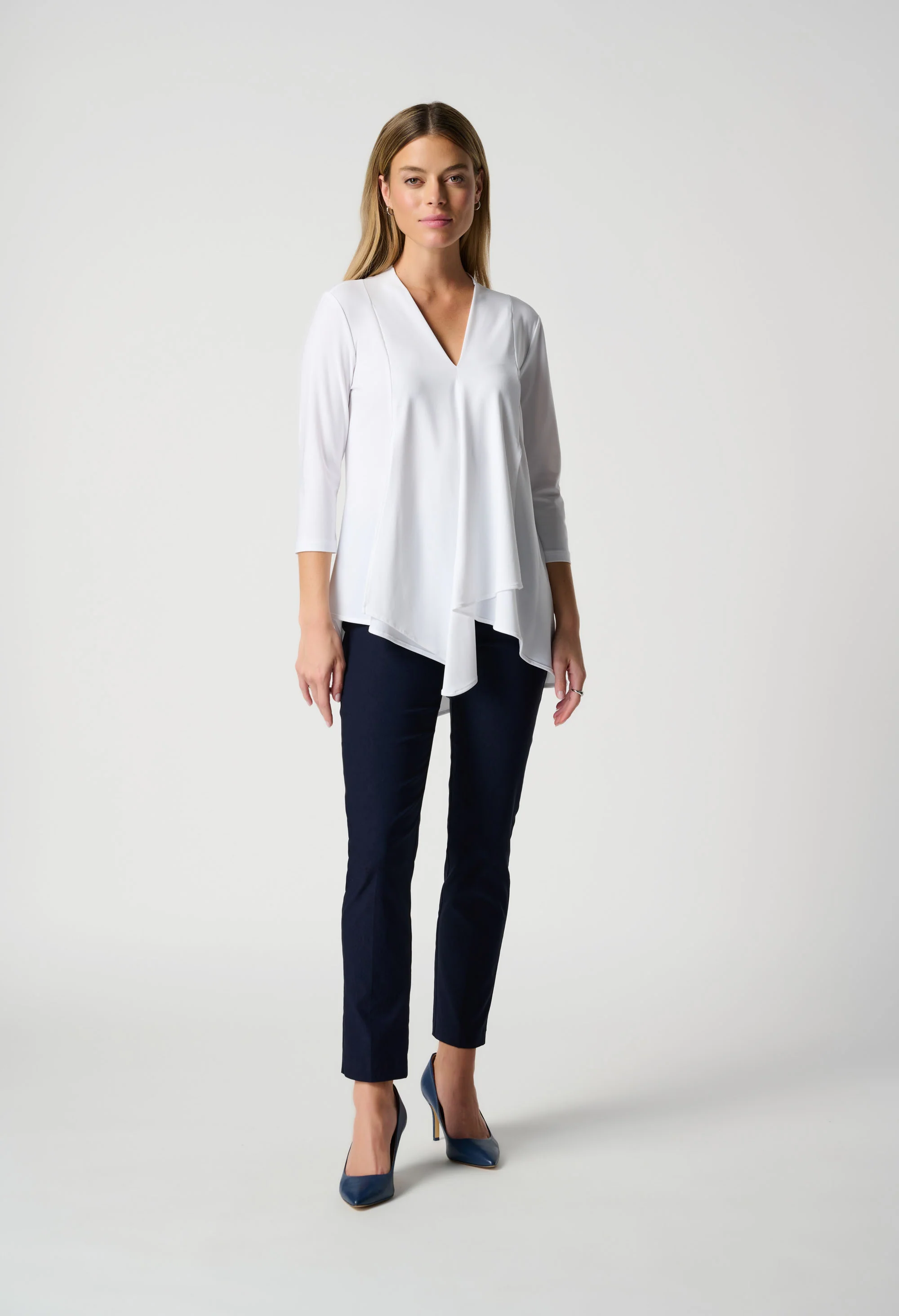 High-waisted Ankle-length Trousers
