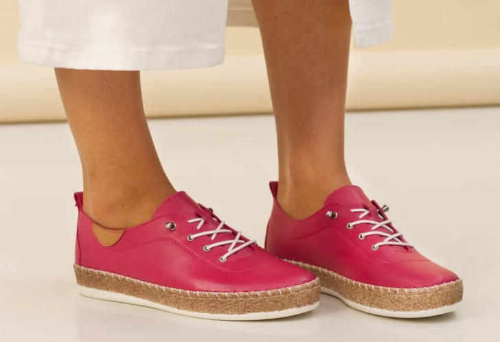 Evie Leather Plimsoll