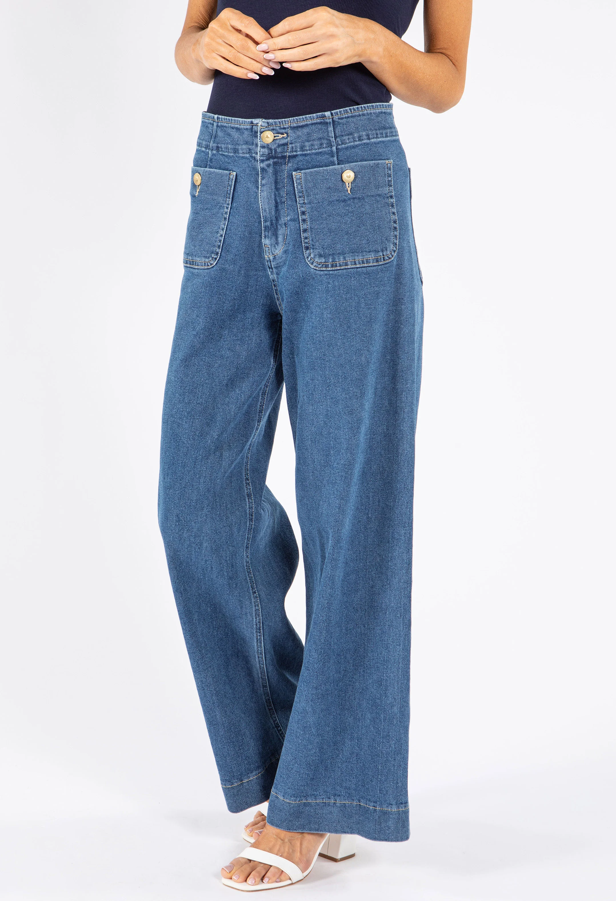 Ruby Seamless Wide Leg Jeans