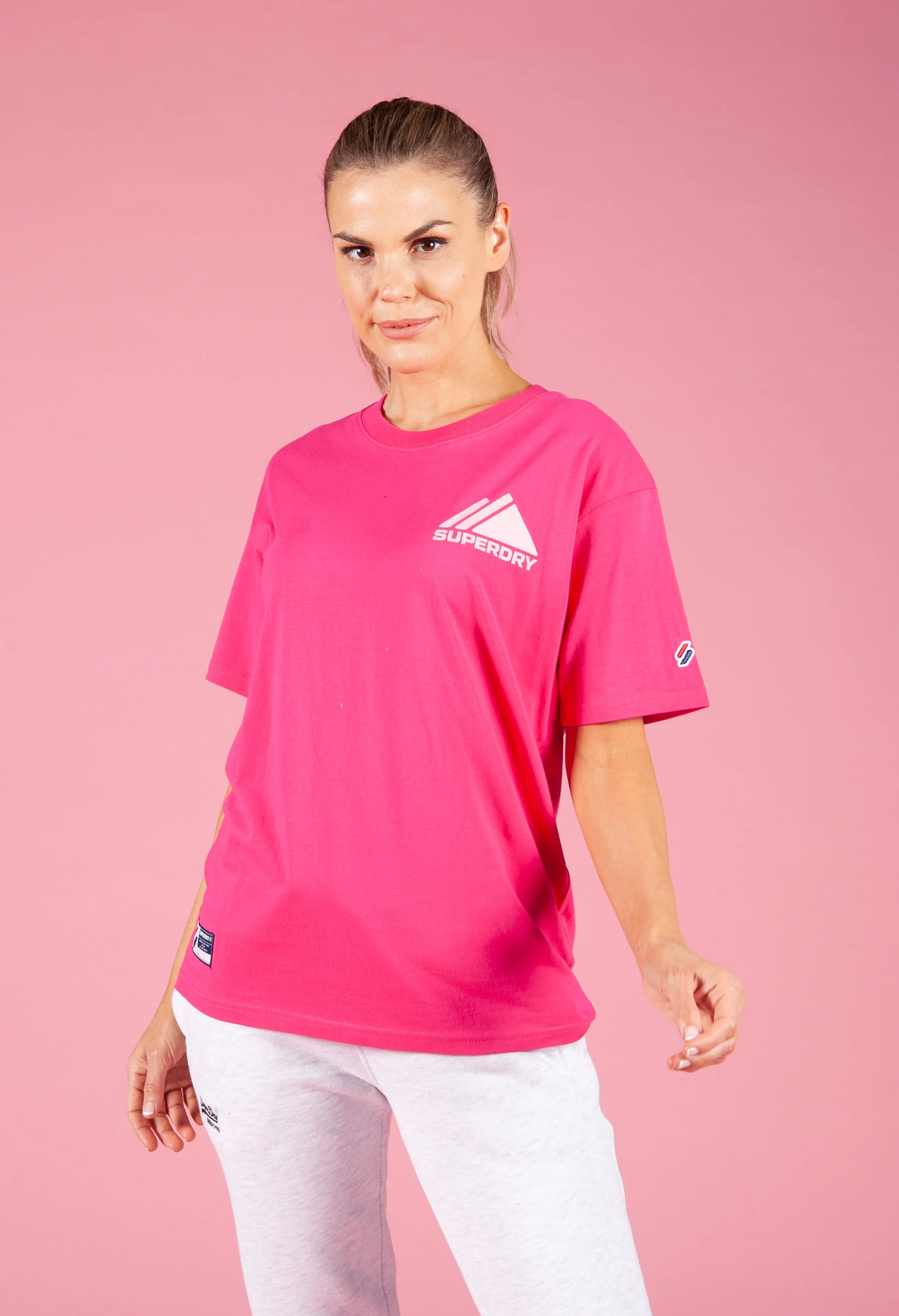 Mountain Sport Mono Mini T-Shirt in Hot Pink