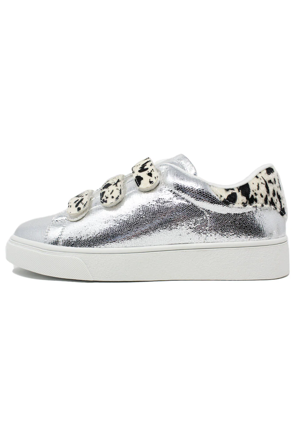 Silver Trainer with Safari Velcro Straps