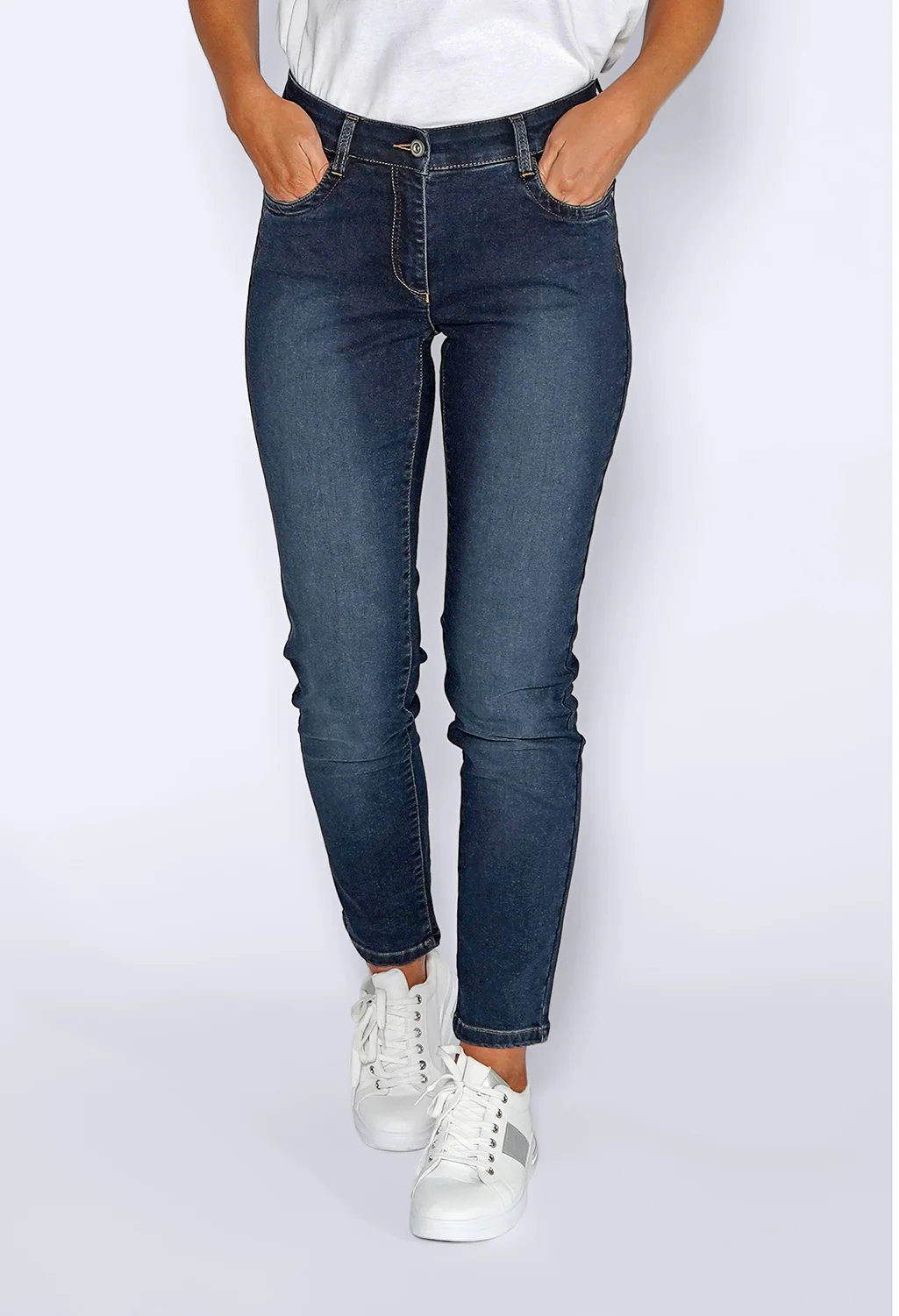 Stone Blue Straight Leg Jeans